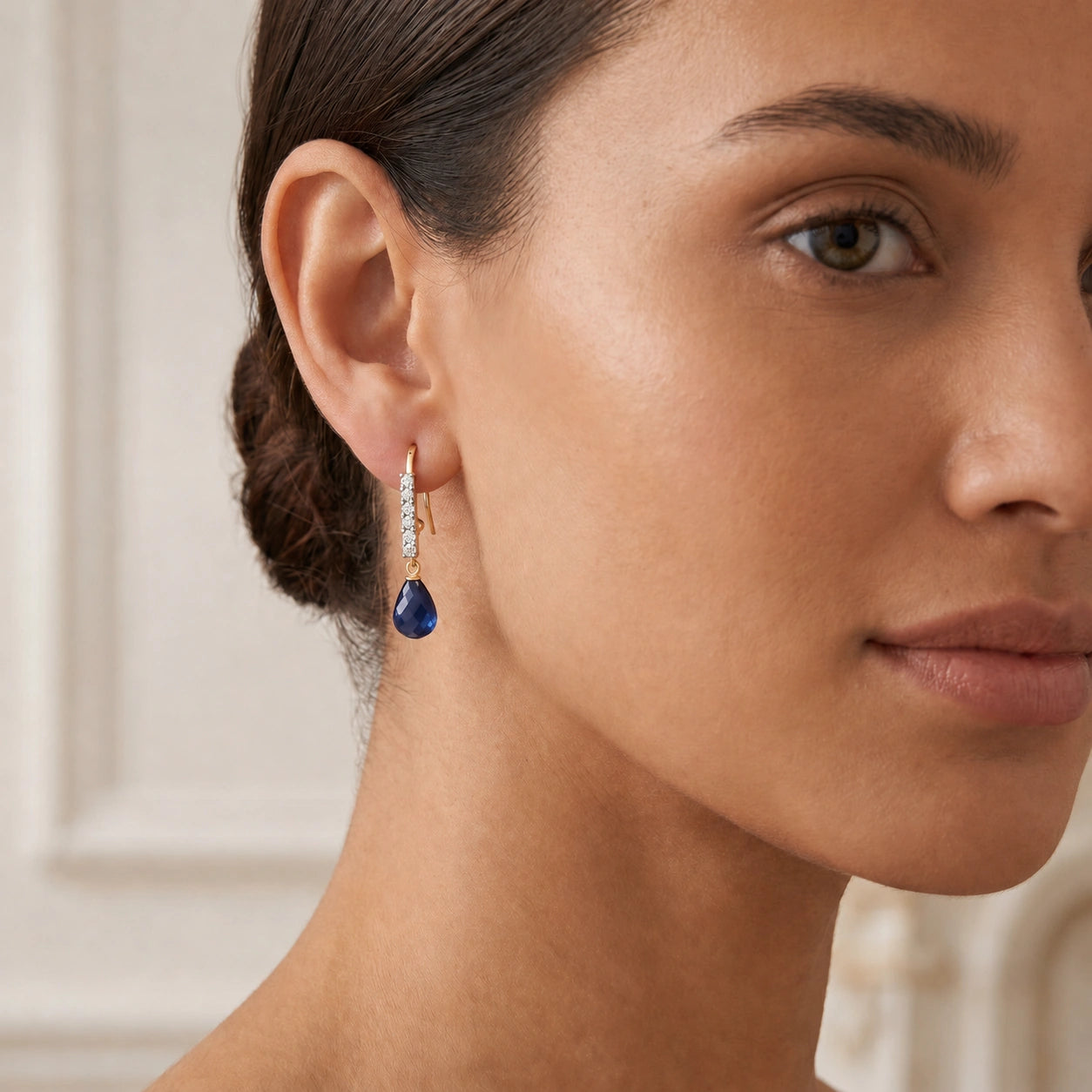 Yellow Gold Sapphire & Diamond — Galiana