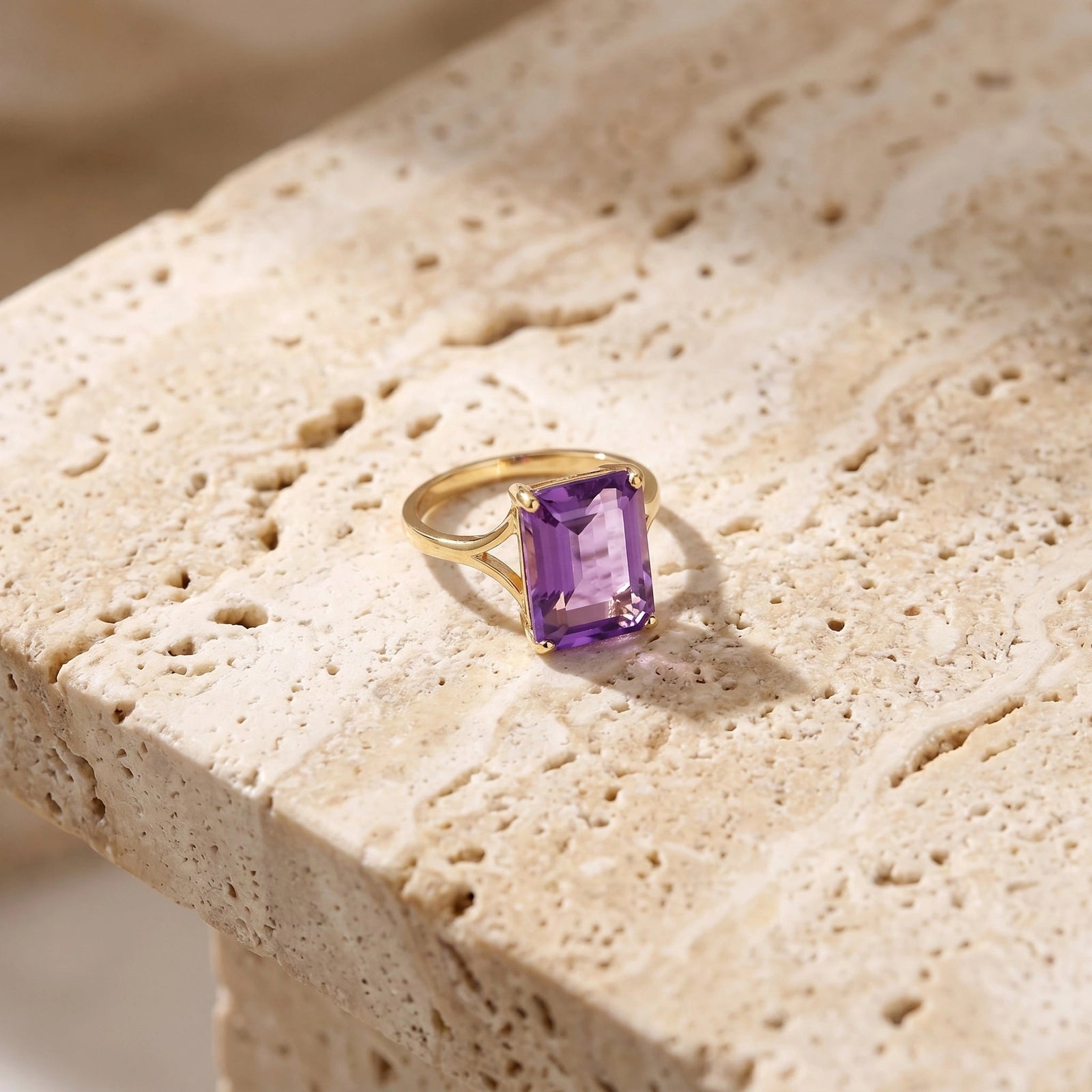 Yellow Gold Amethyst — Geltrude