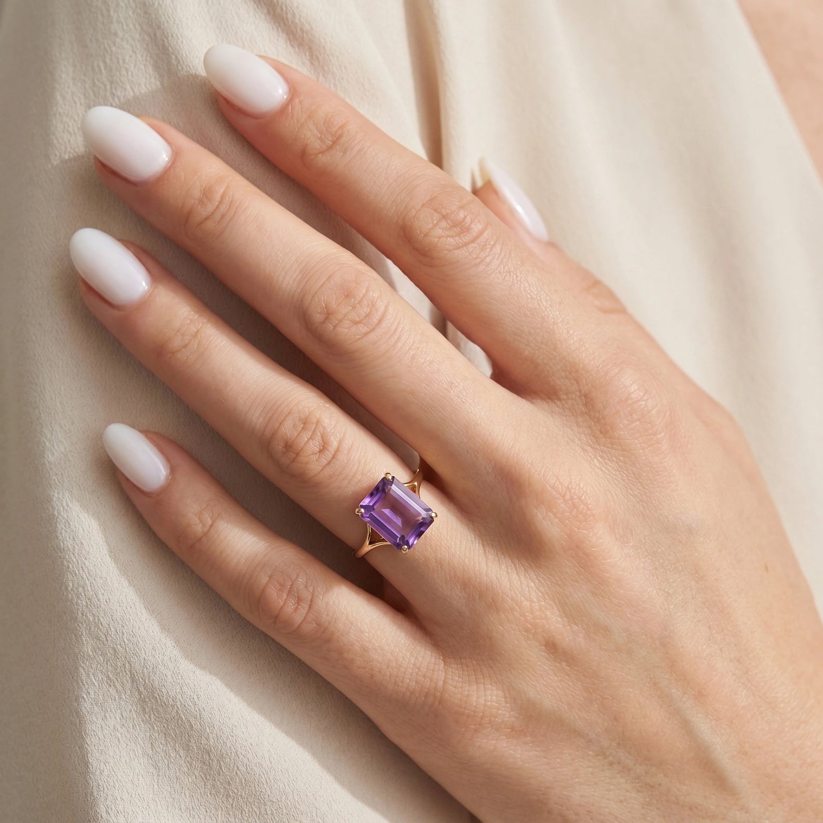 Yellow Gold Amethyst — Geltrude