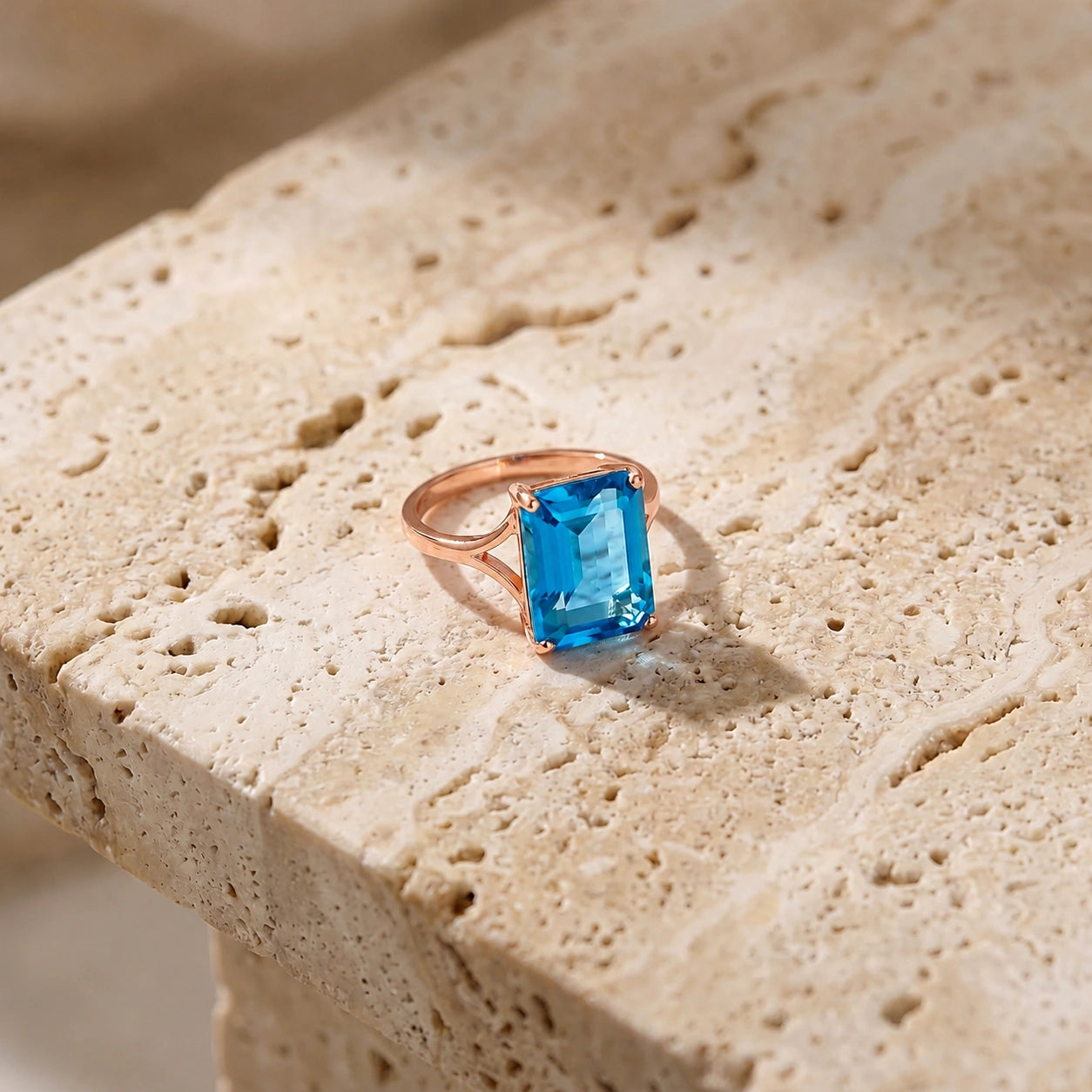 Rose Gold Blue Topaz — Geltrude