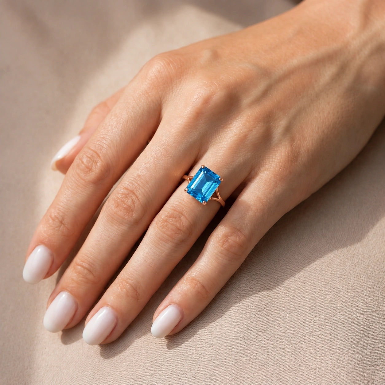 Rose Gold Blue Topaz — Geltrude