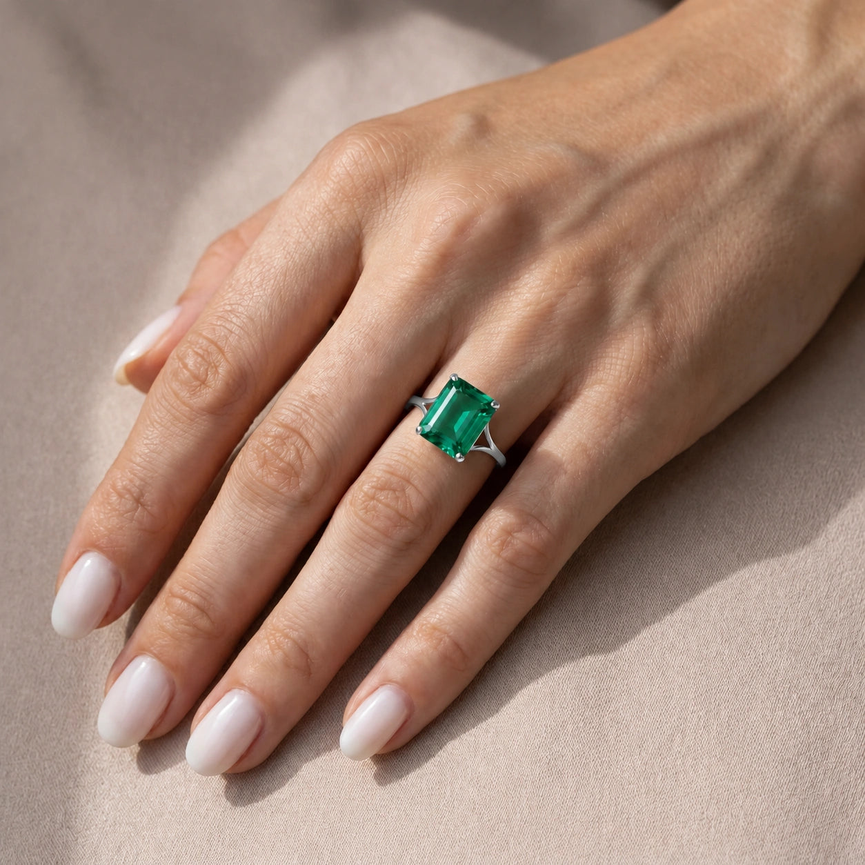 White Gold Emerald — Geltrude