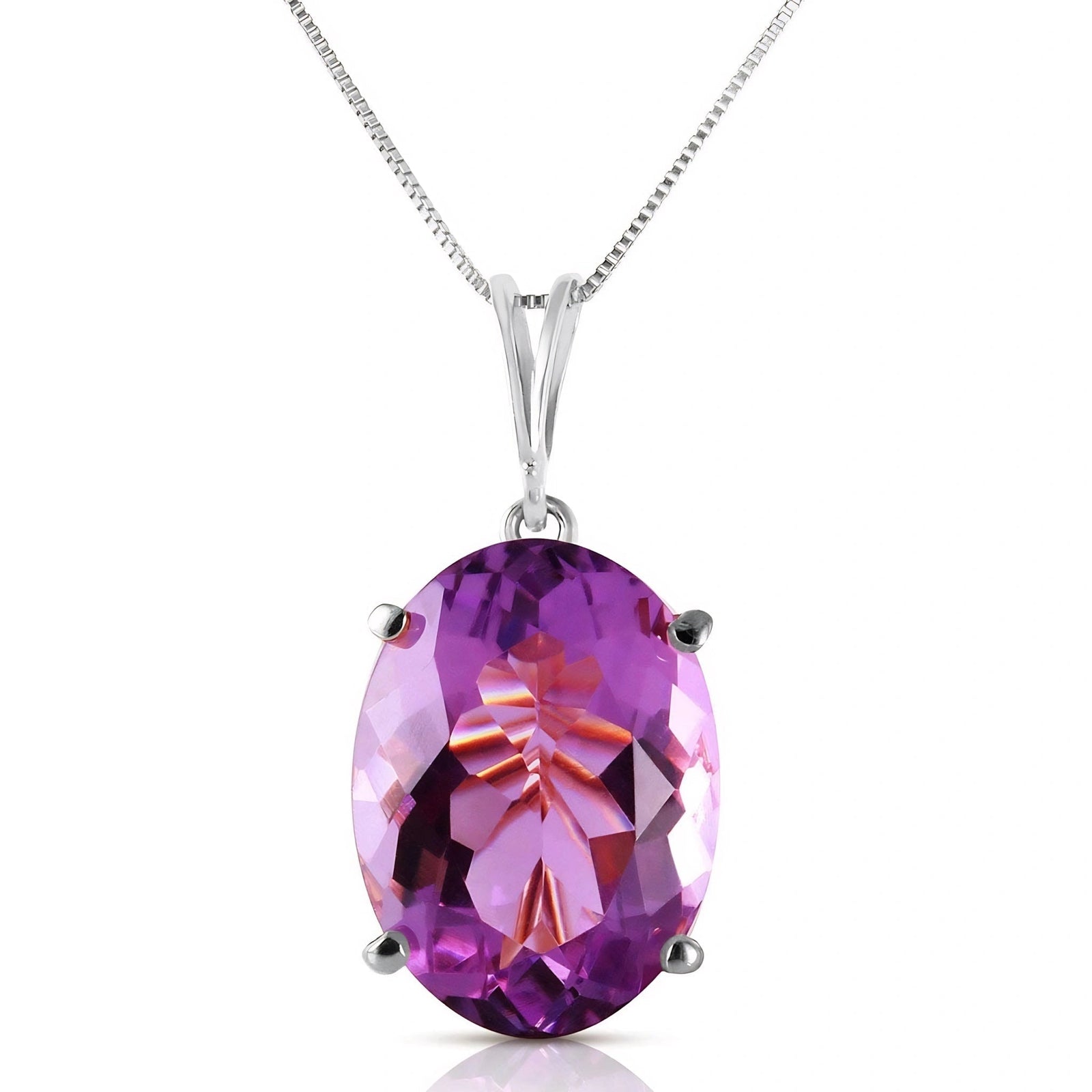White Gold Atelier Necklace Amethyst 10K — Gemma