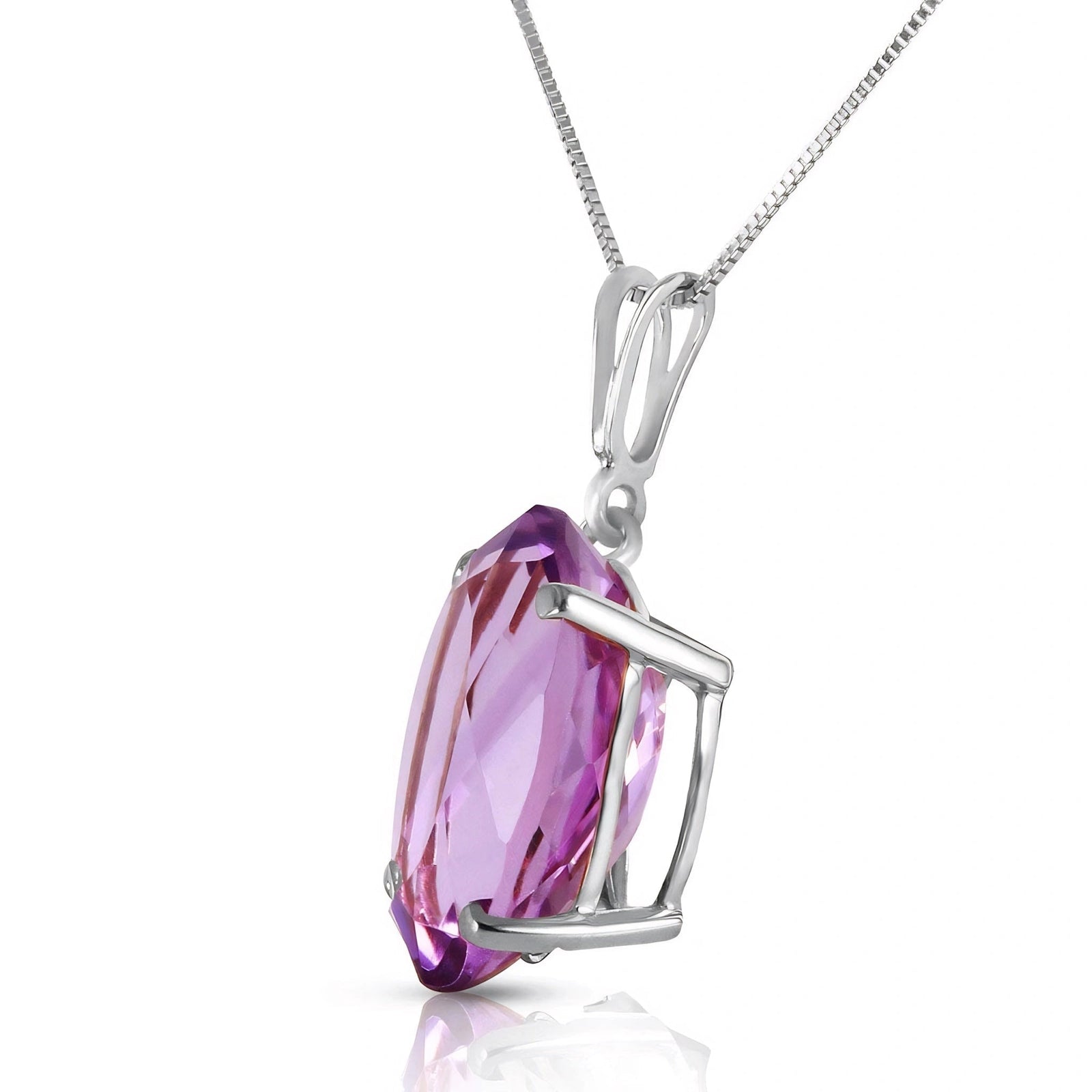 White Gold Atelier Necklace Amethyst 10K — Gemma