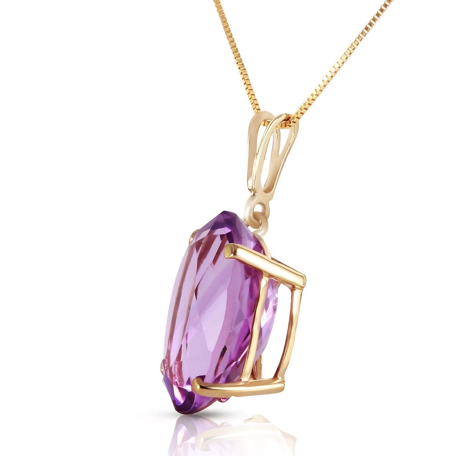 Yellow Gold Atelier Necklace Amethyst 10K — Gemma