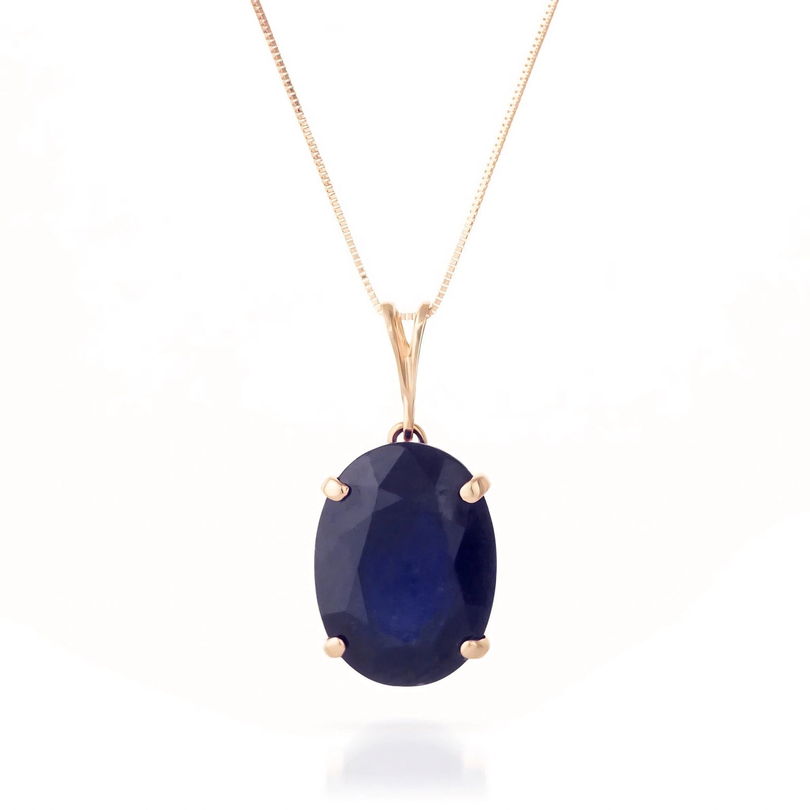 Rose Gold Atelier Necklace Sapphire 10K — Gemma