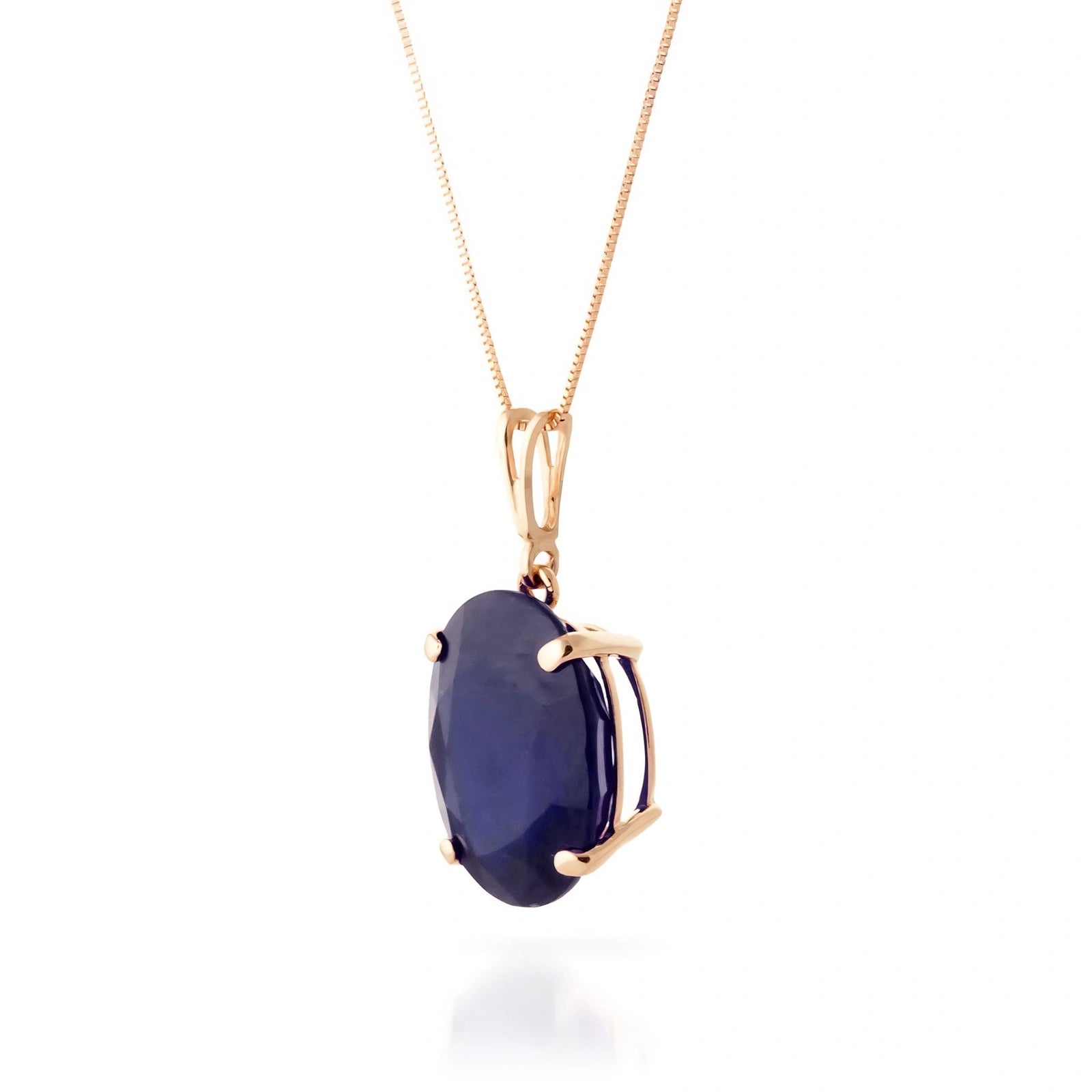 Rose Gold Atelier Necklace Sapphire 10K — Gemma