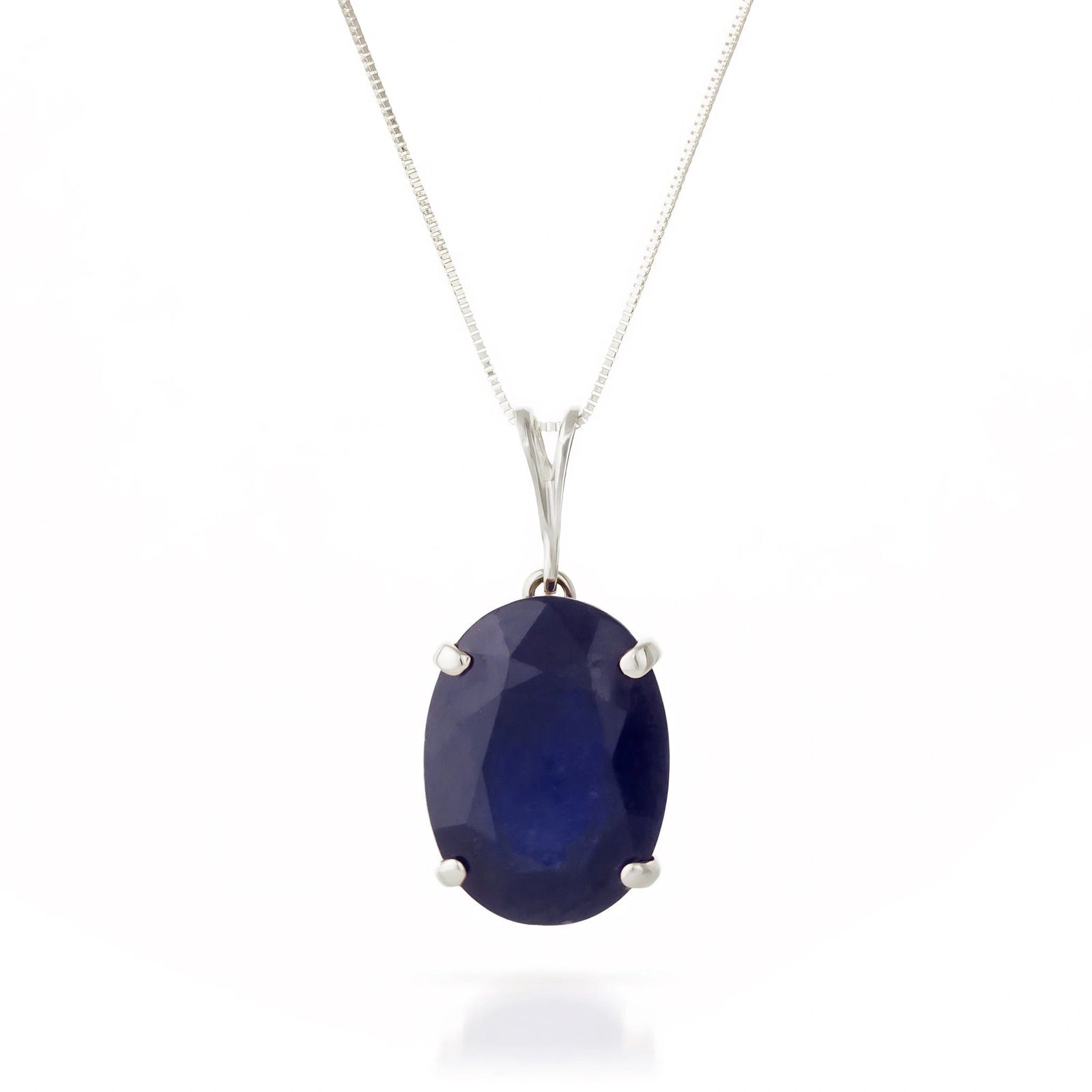 White Gold Atelier Necklace Sapphire 10K — Gemma