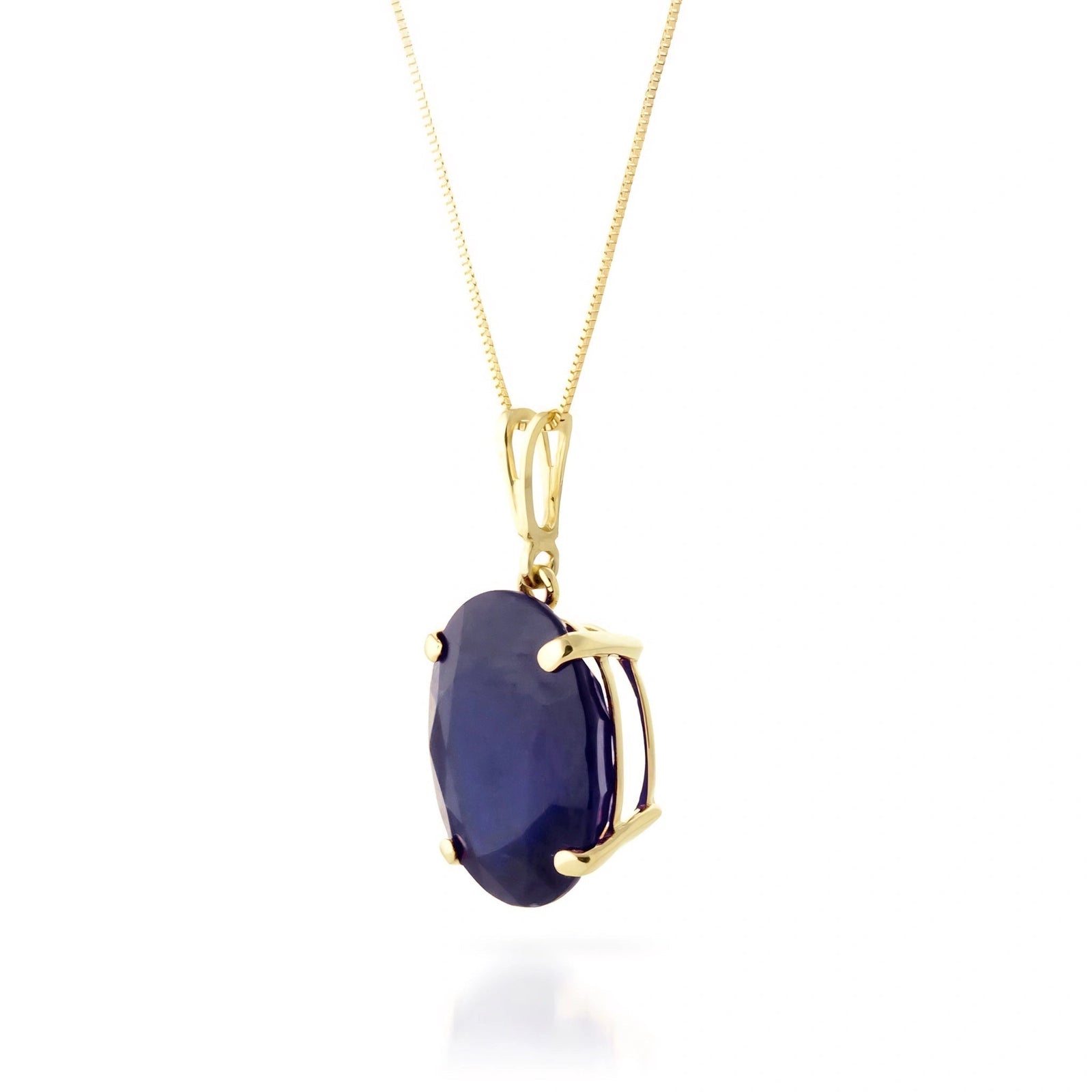 Yellow Gold Atelier Necklace Sapphire 10K — Gemma