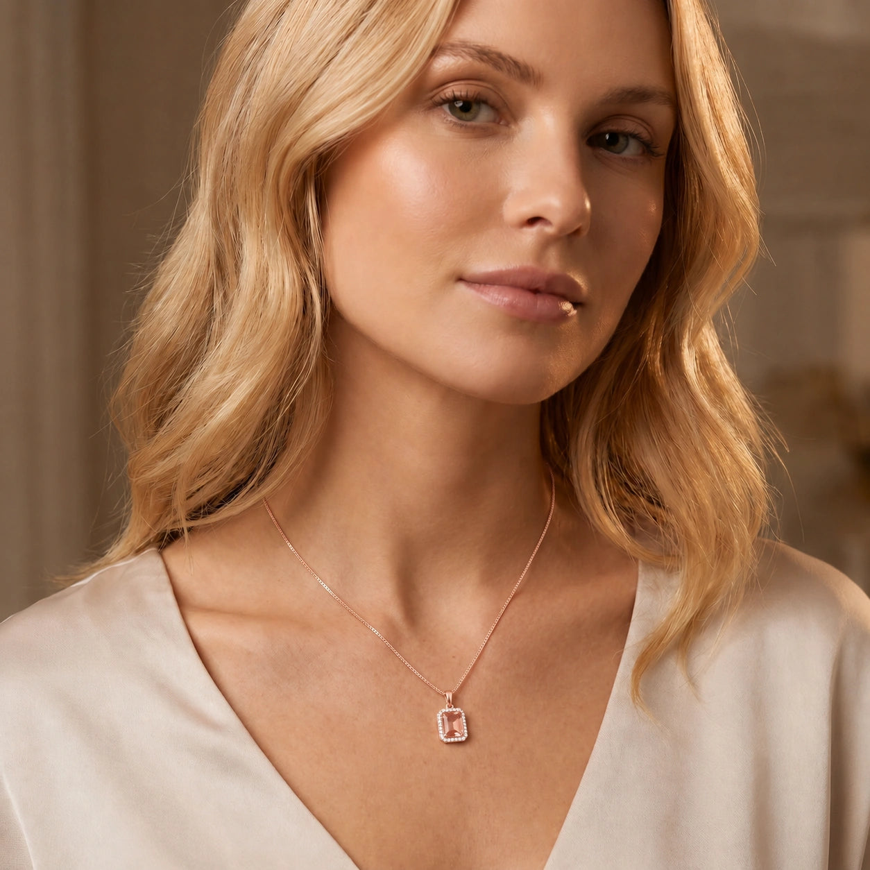Rose Gold Citrine & Diamond — Alberica