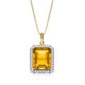 Yellow Gold Citrine & Diamond — Alberica