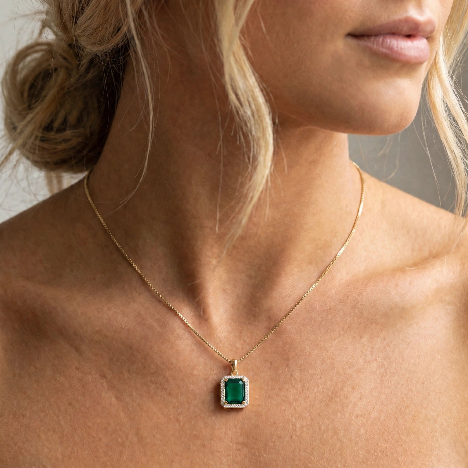 Yellow Gold Emerald & Diamond — Alberica