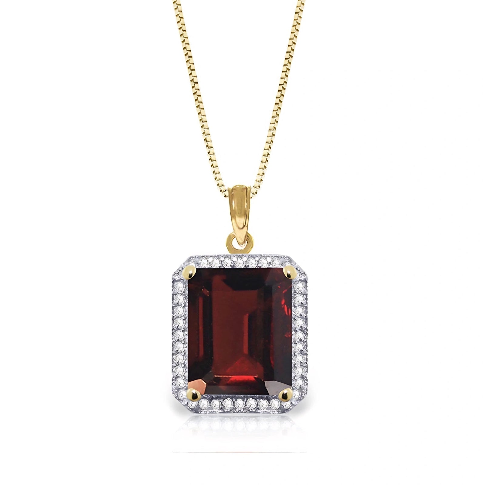 Yellow Gold Garnet & Diamond — Alberica