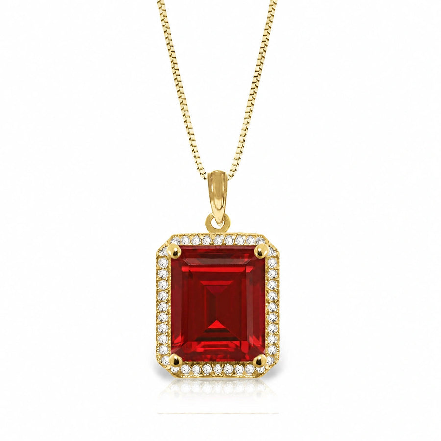 Yellow Gold Ruby & Diamond — Alberica