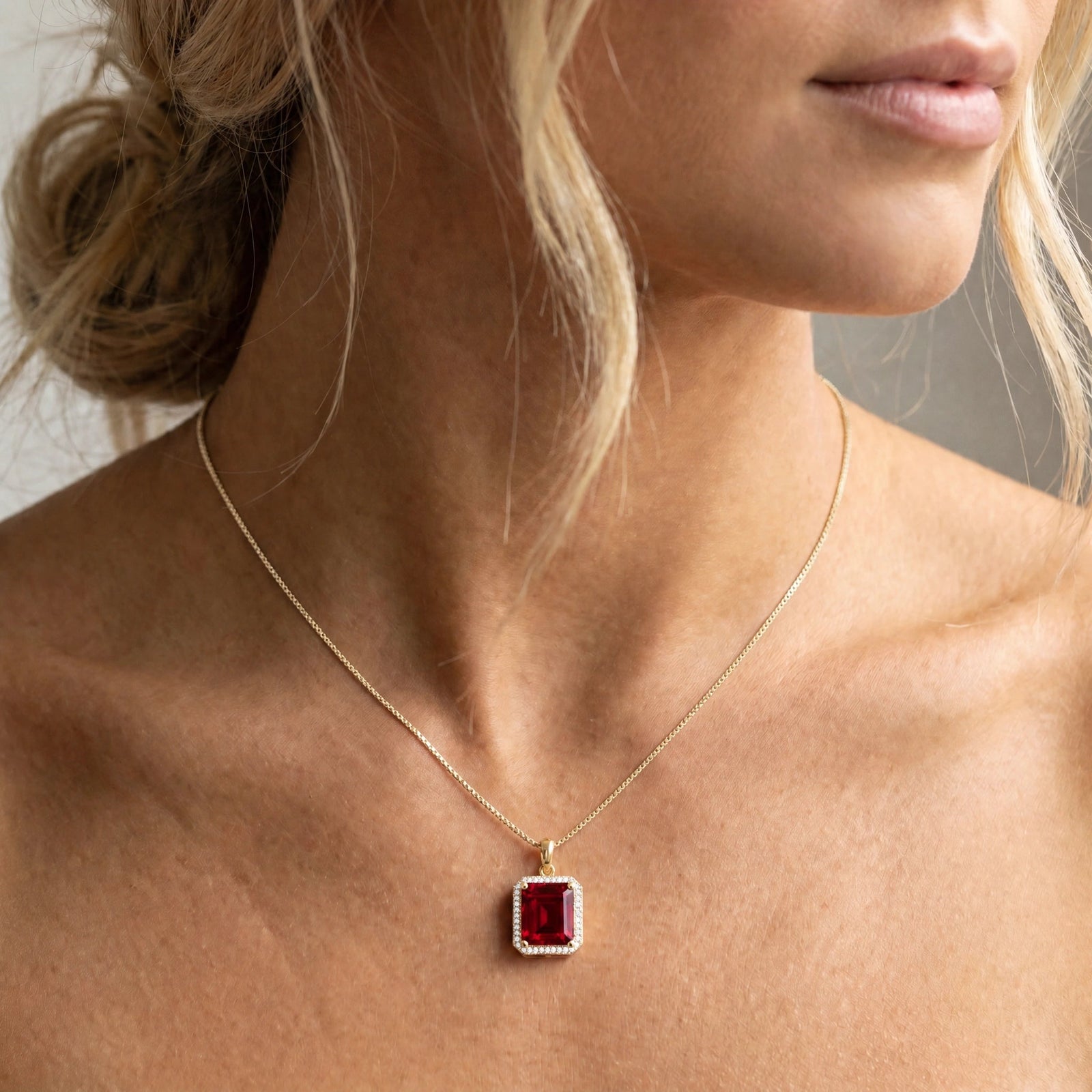 Yellow Gold Ruby & Diamond — Alberica