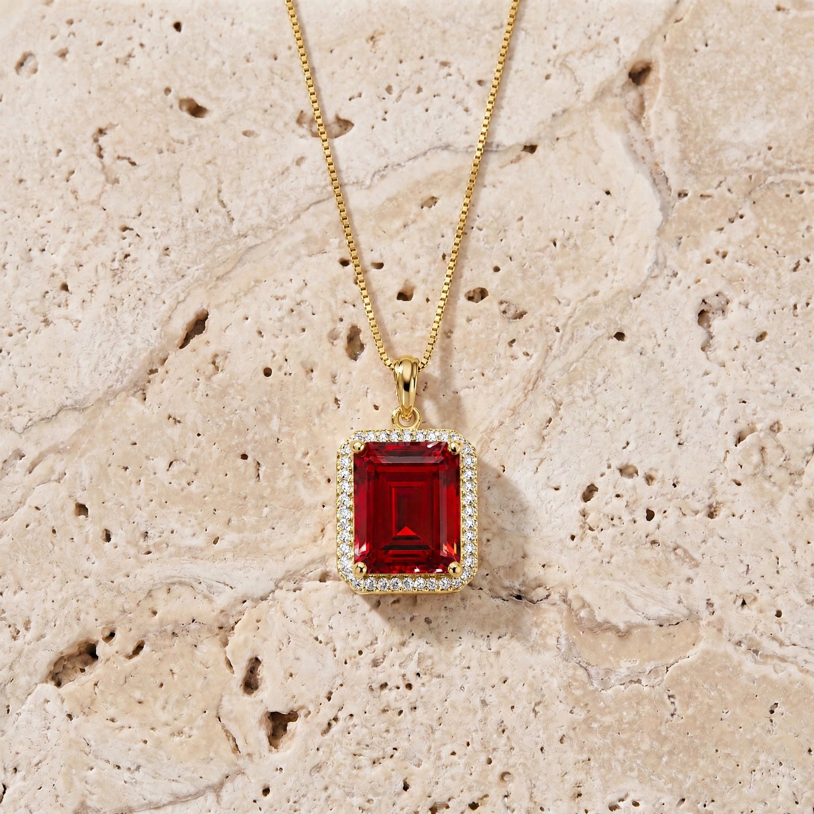 Yellow Gold Ruby & Diamond — Alberica