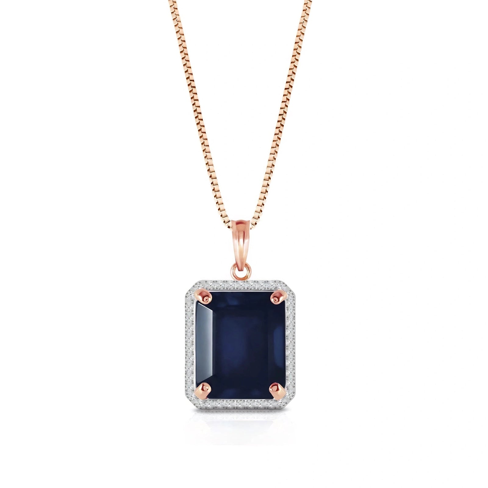 Rose Gold Sapphire & Diamond — Alberica