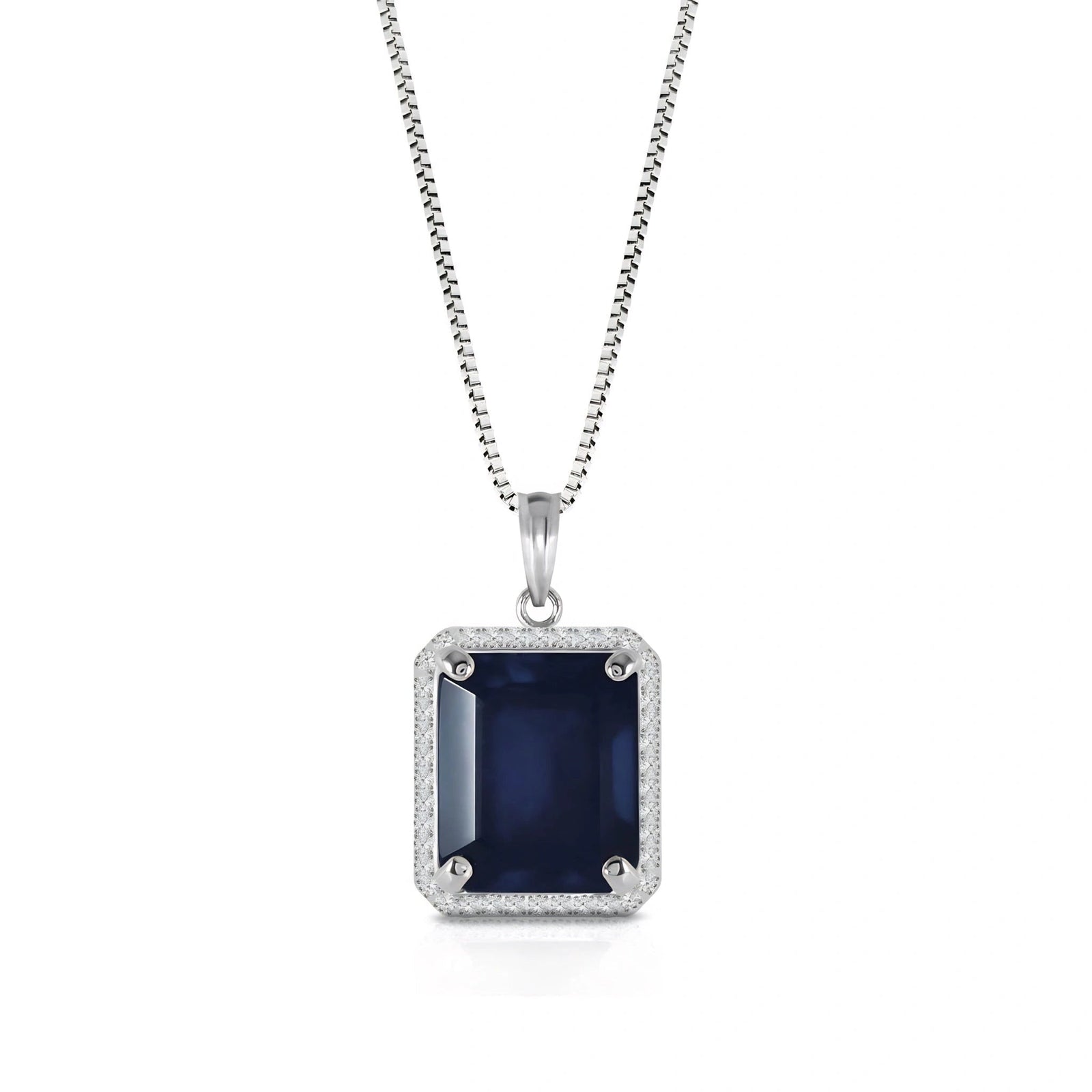 White Gold Sapphire & Diamond — Alberica