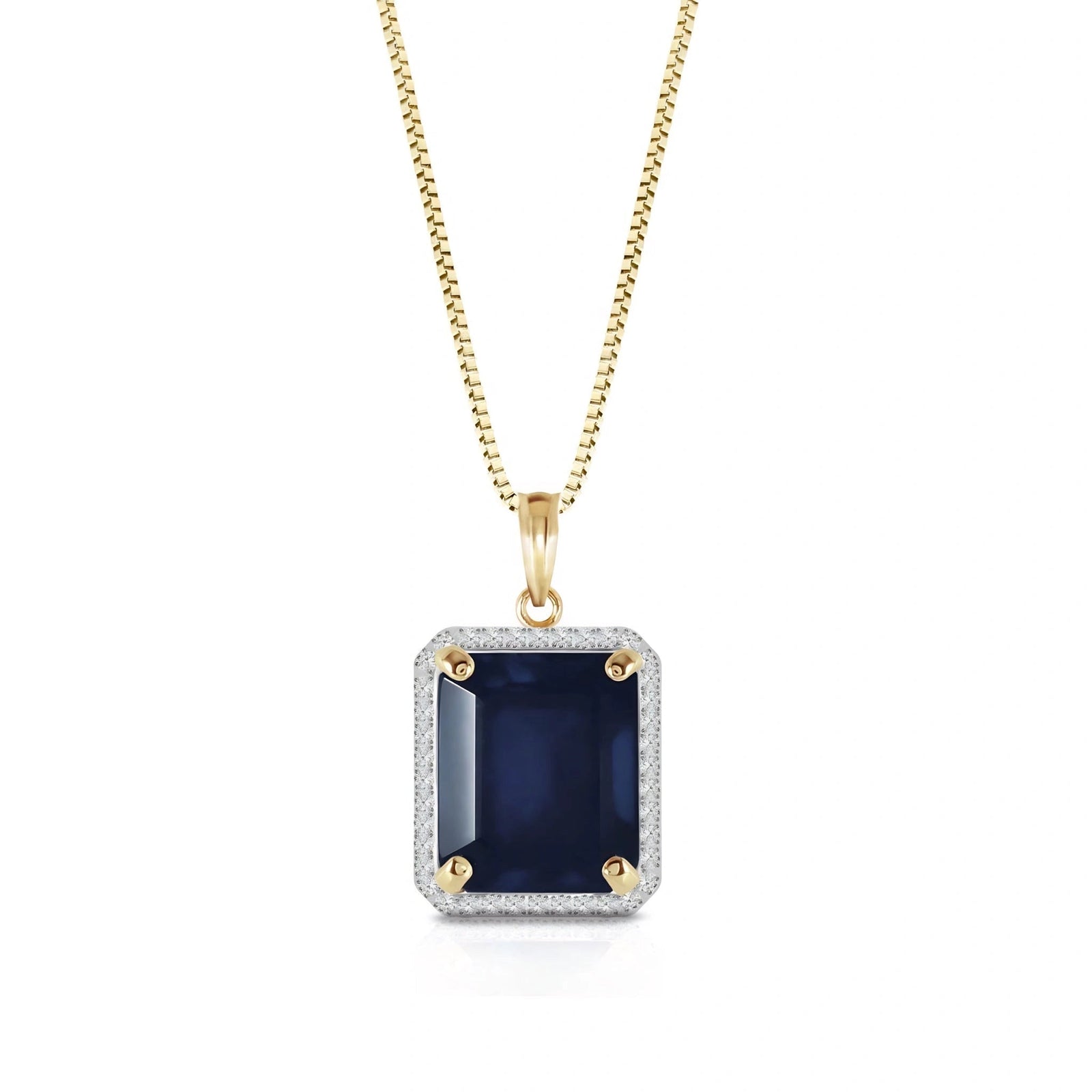Yellow Gold Sapphire & Diamond — Alberica