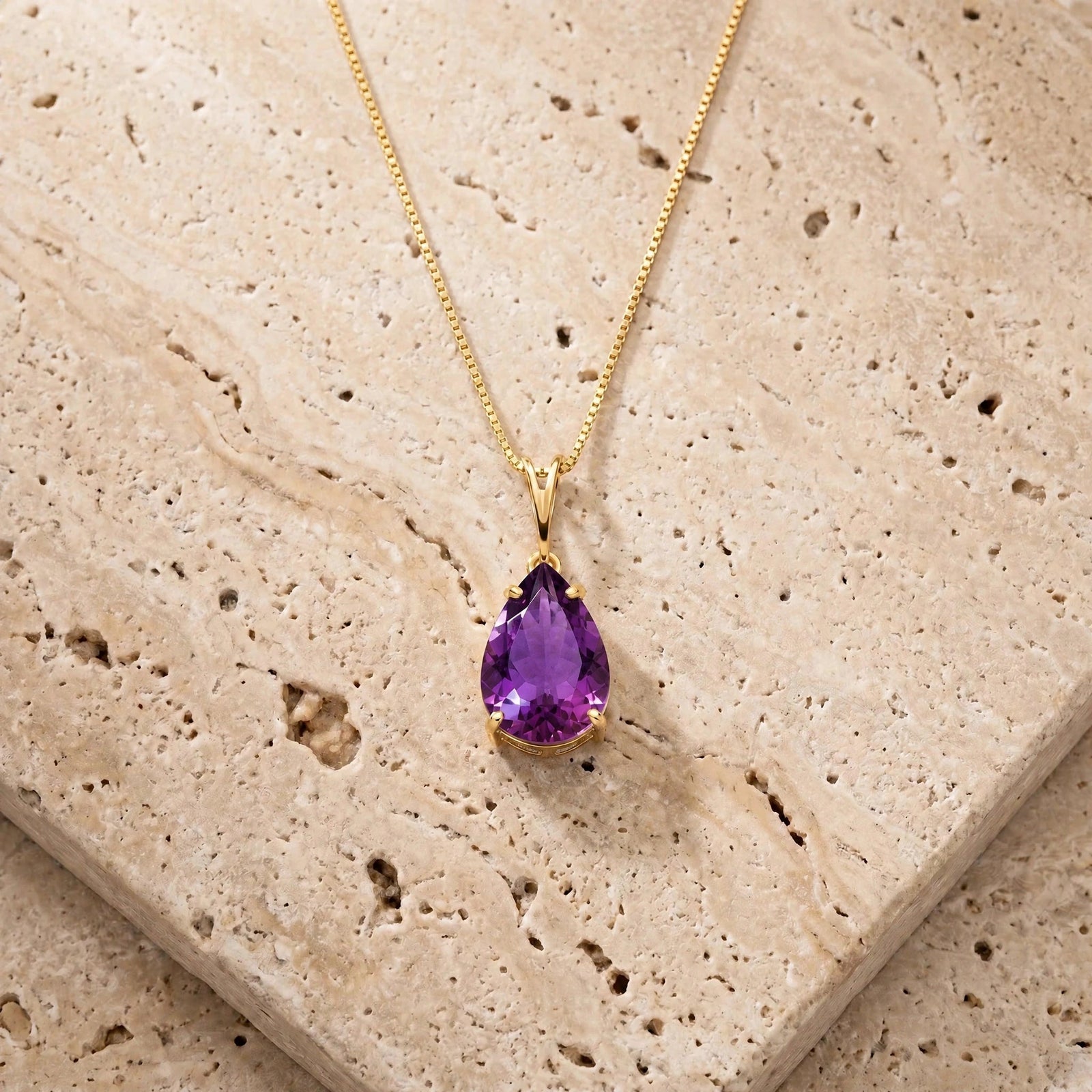 Yellow Gold Amethyst — Gentile