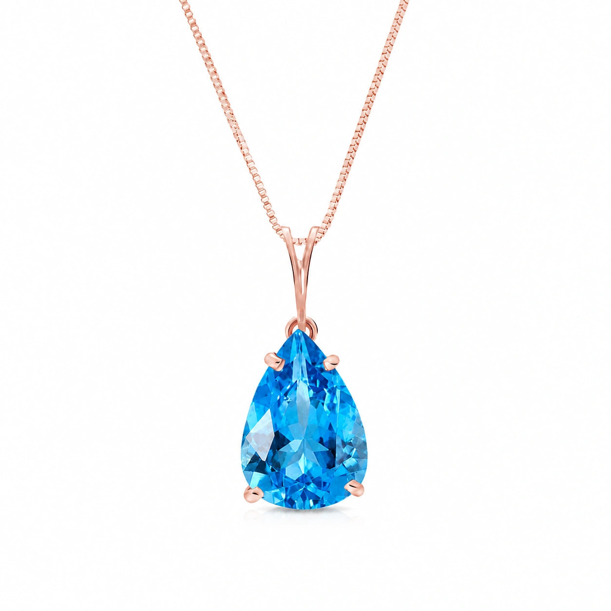 Rose Gold Blue Topaz — Gentile