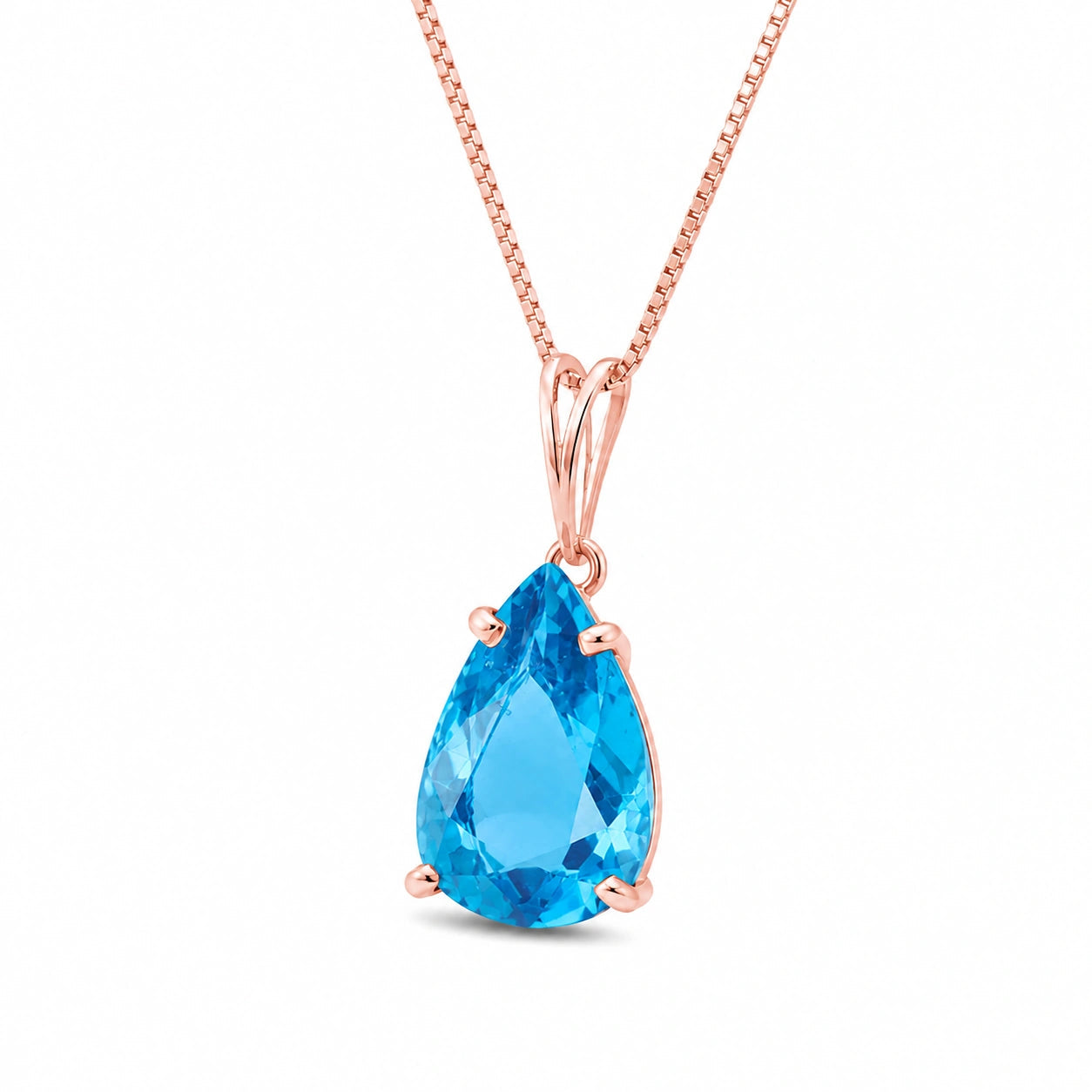 Rose Gold Blue Topaz — Gentile