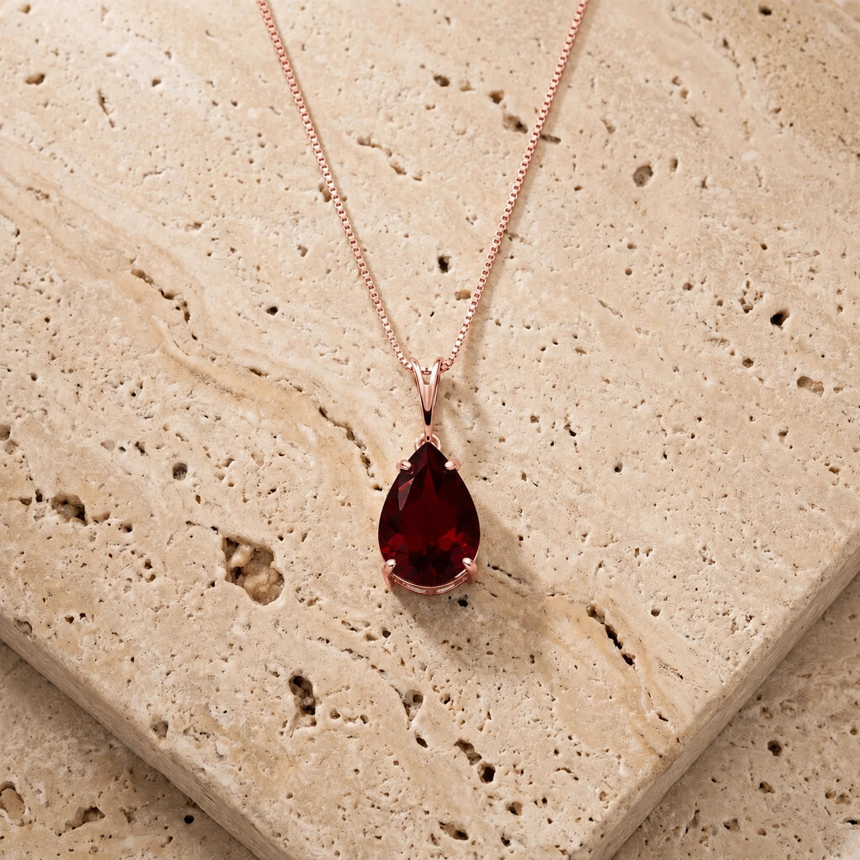 Rose Gold Garnet — Gentile
