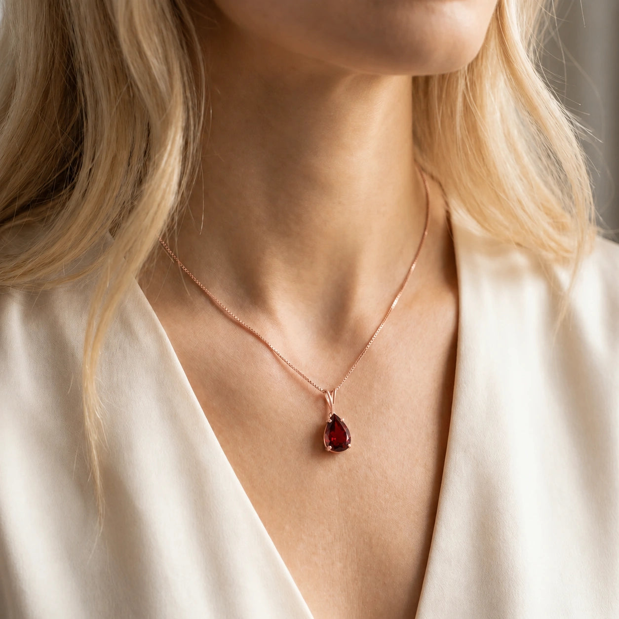 Rose Gold Garnet — Gentile