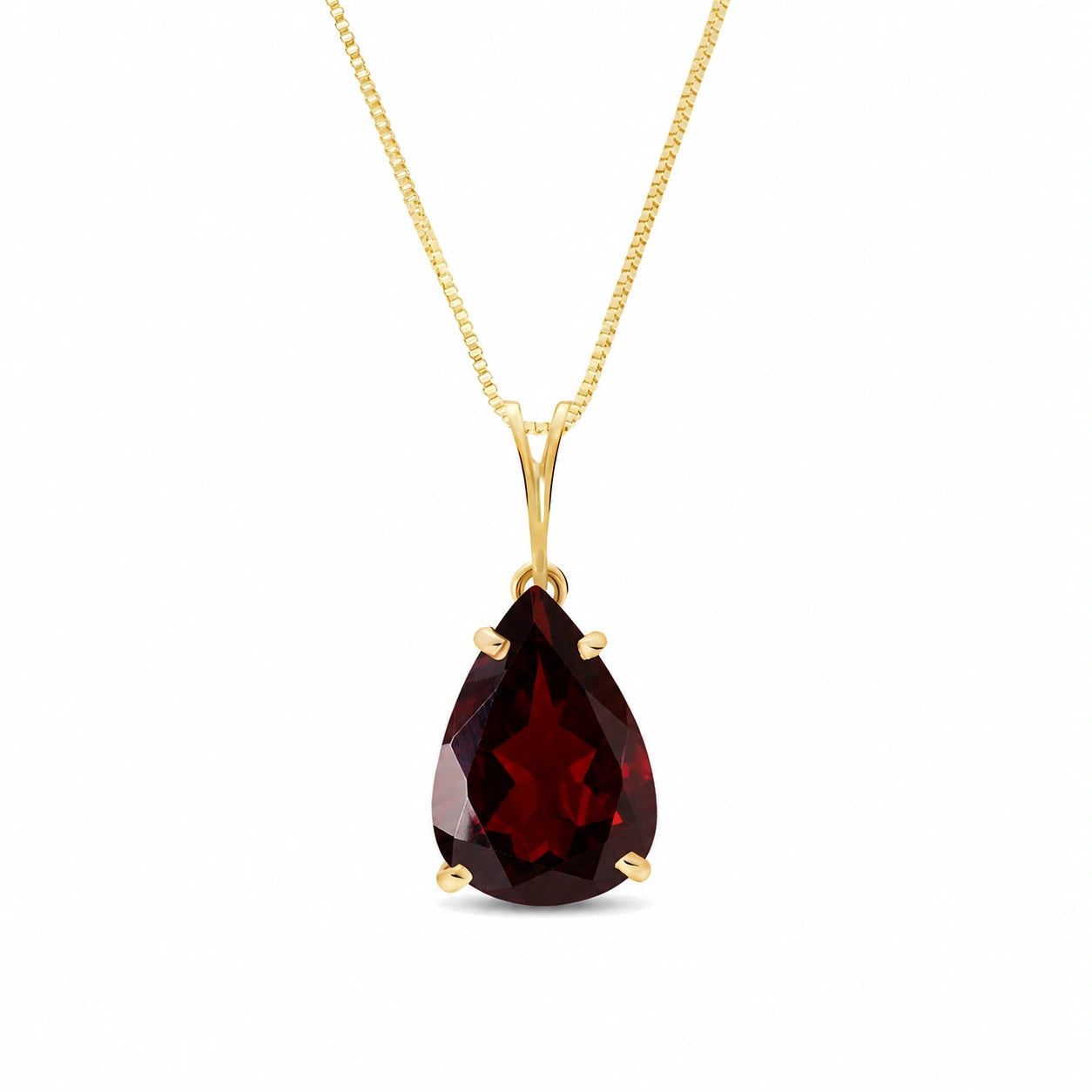 Yellow Gold Garnet — Gentile