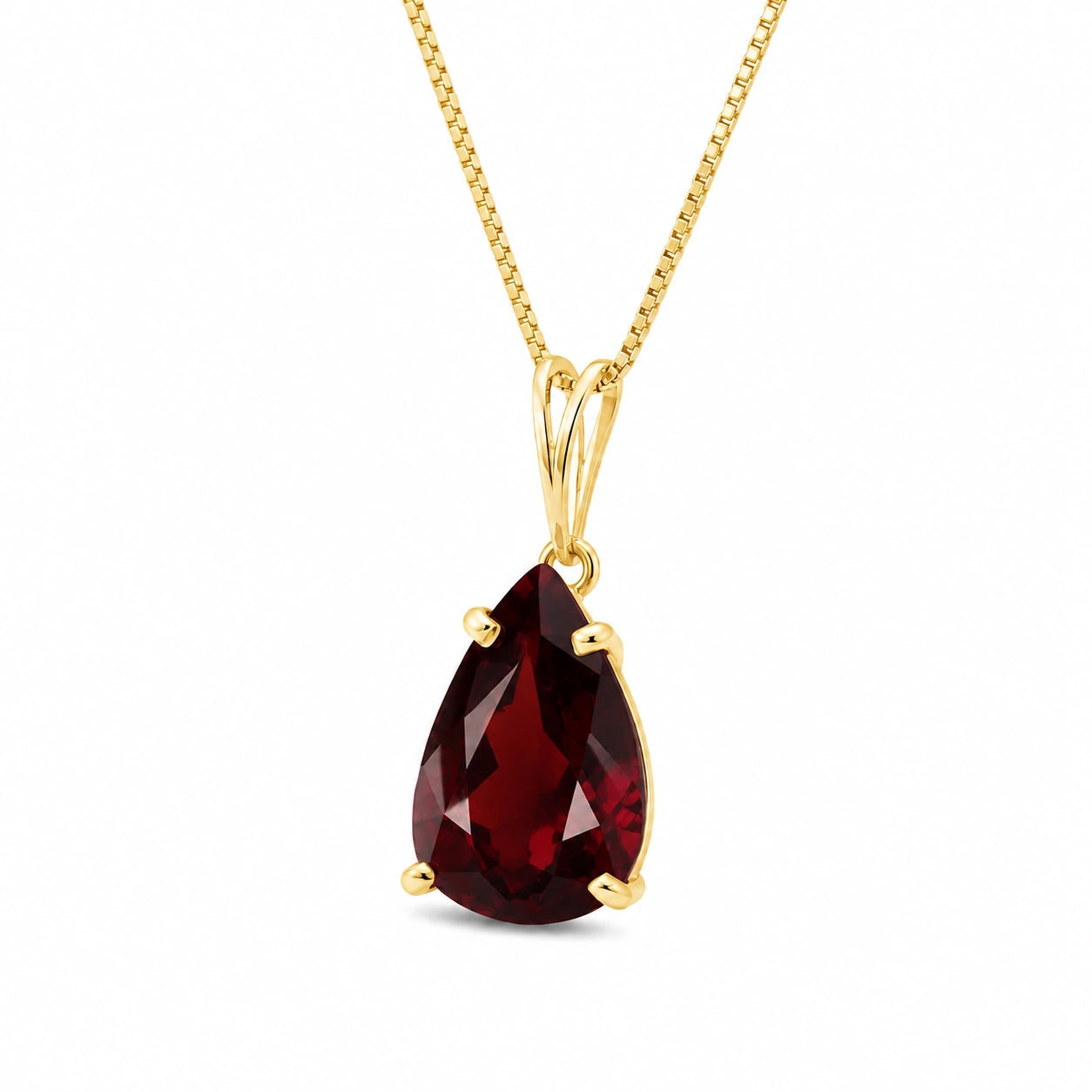 Yellow Gold Garnet — Gentile