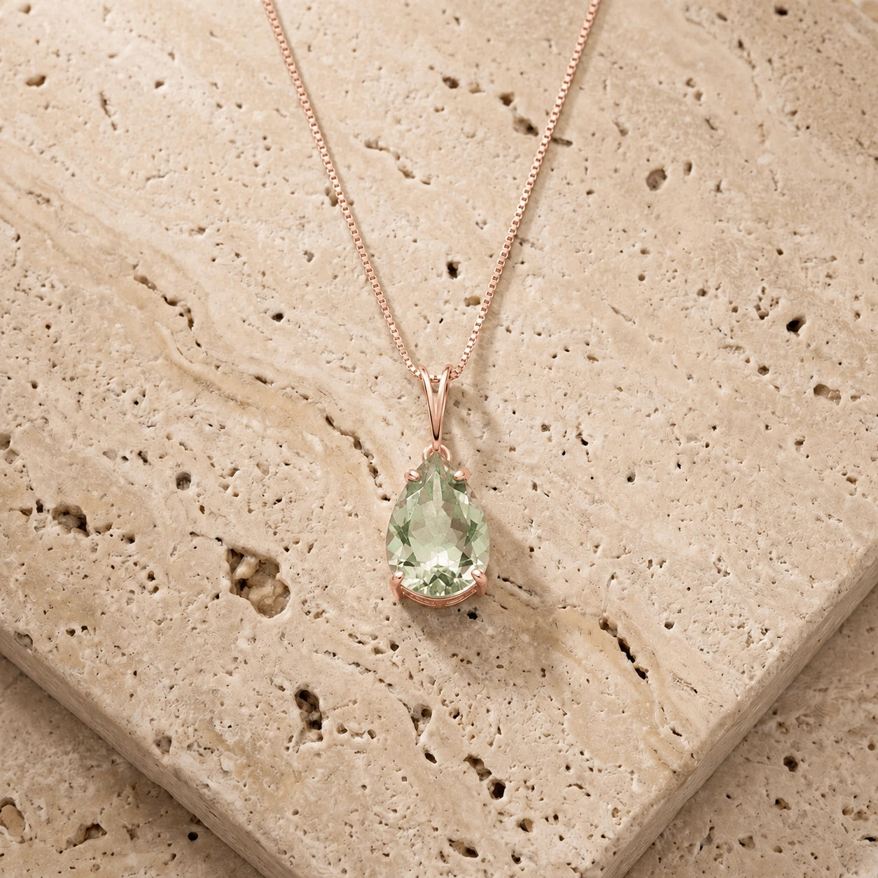 Rose Gold Green Amethyst — Gentile