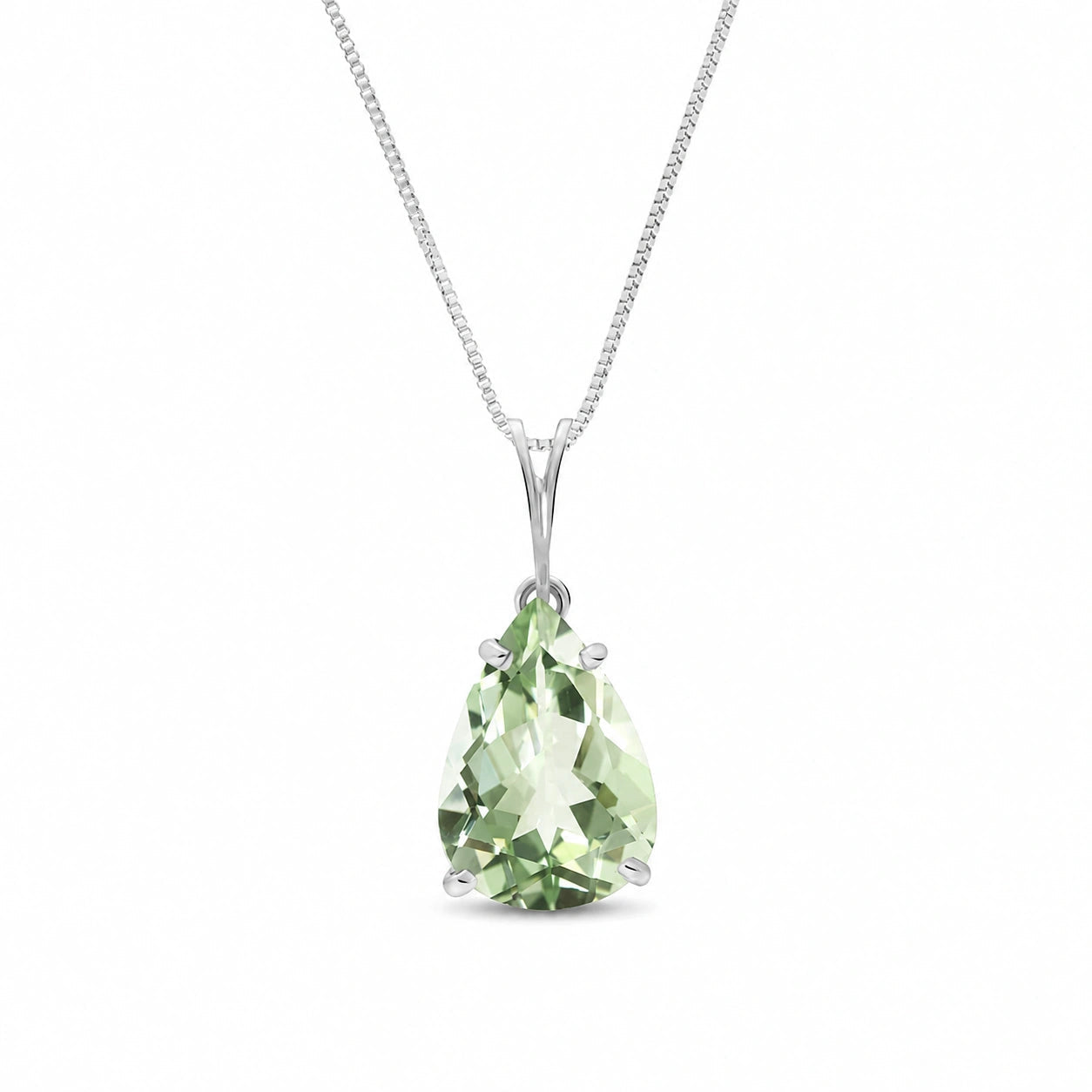 White Gold Green Amethyst — Gentile