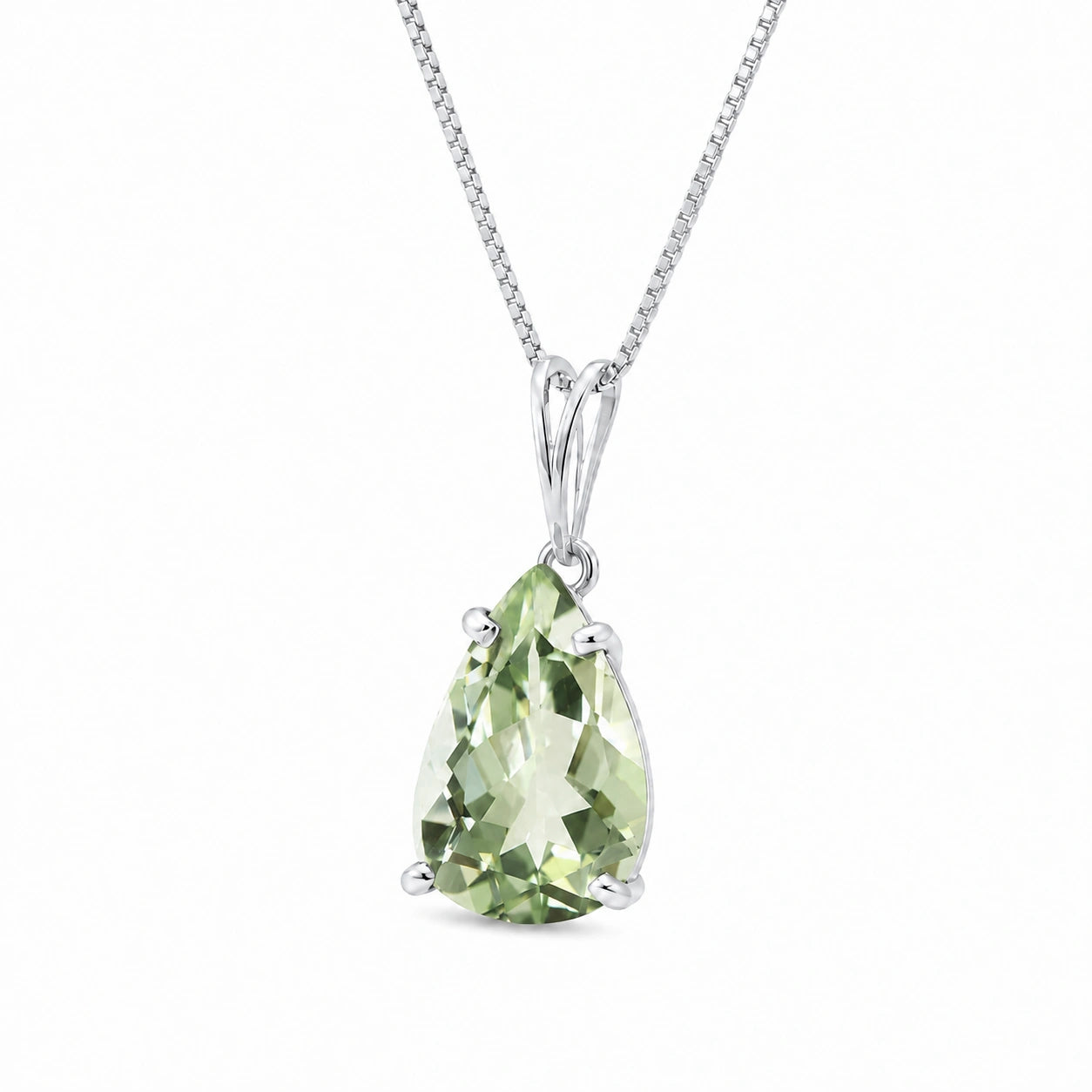 White Gold Green Amethyst — Gentile