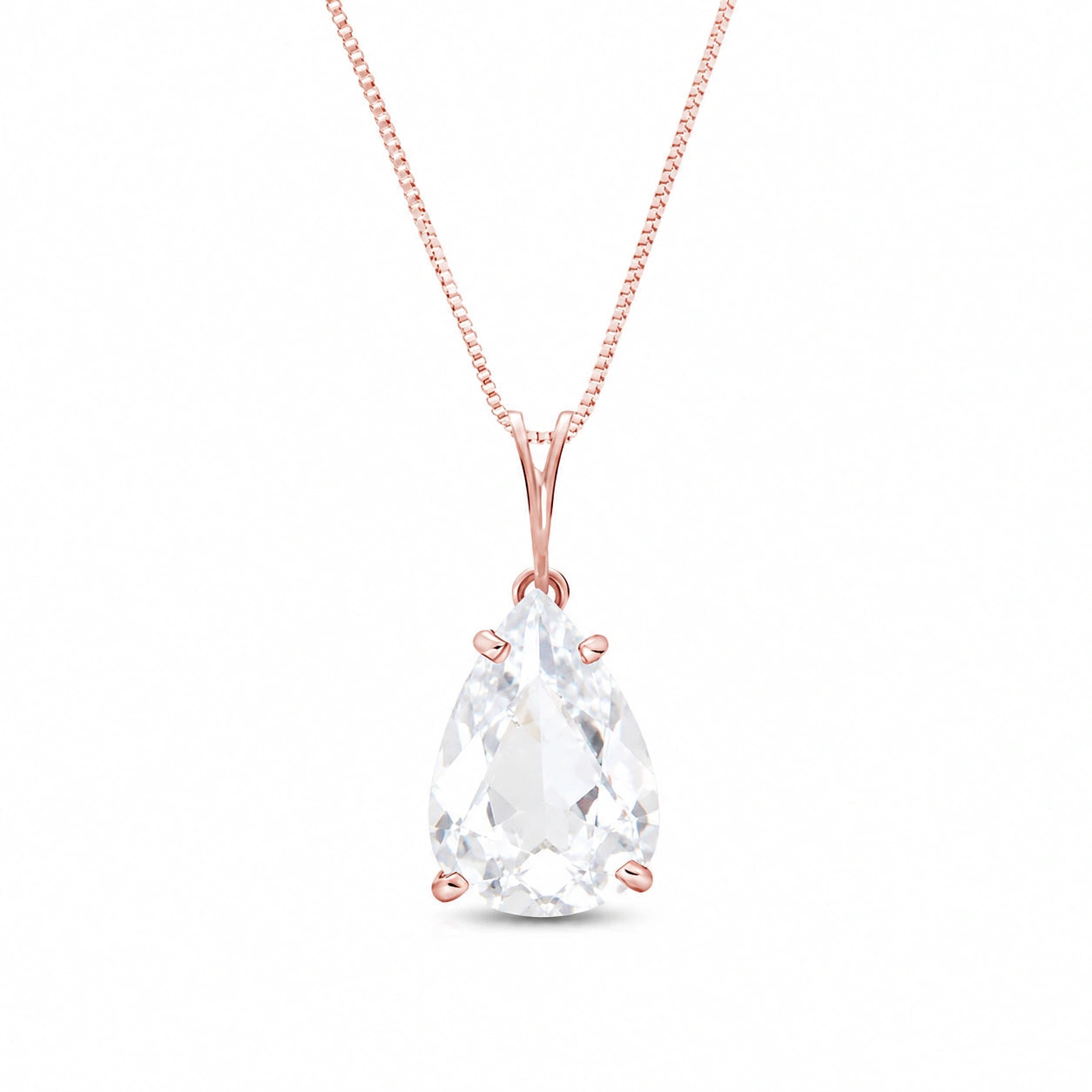 Rose Gold White Topaz — Gentile