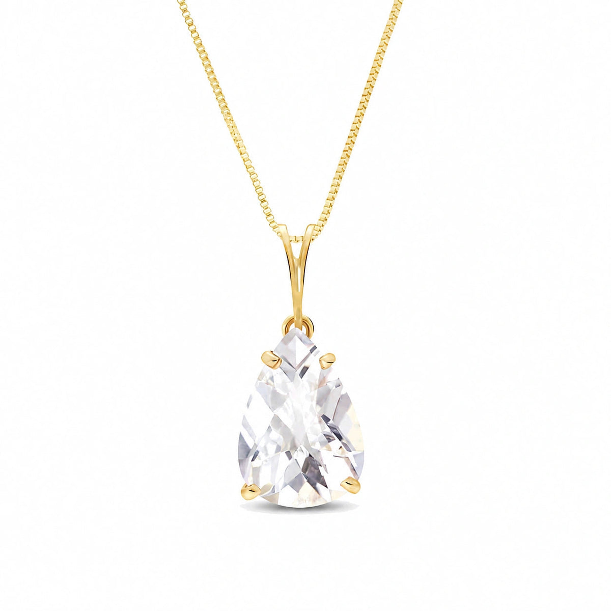 Yellow Gold White Topaz — Gentile