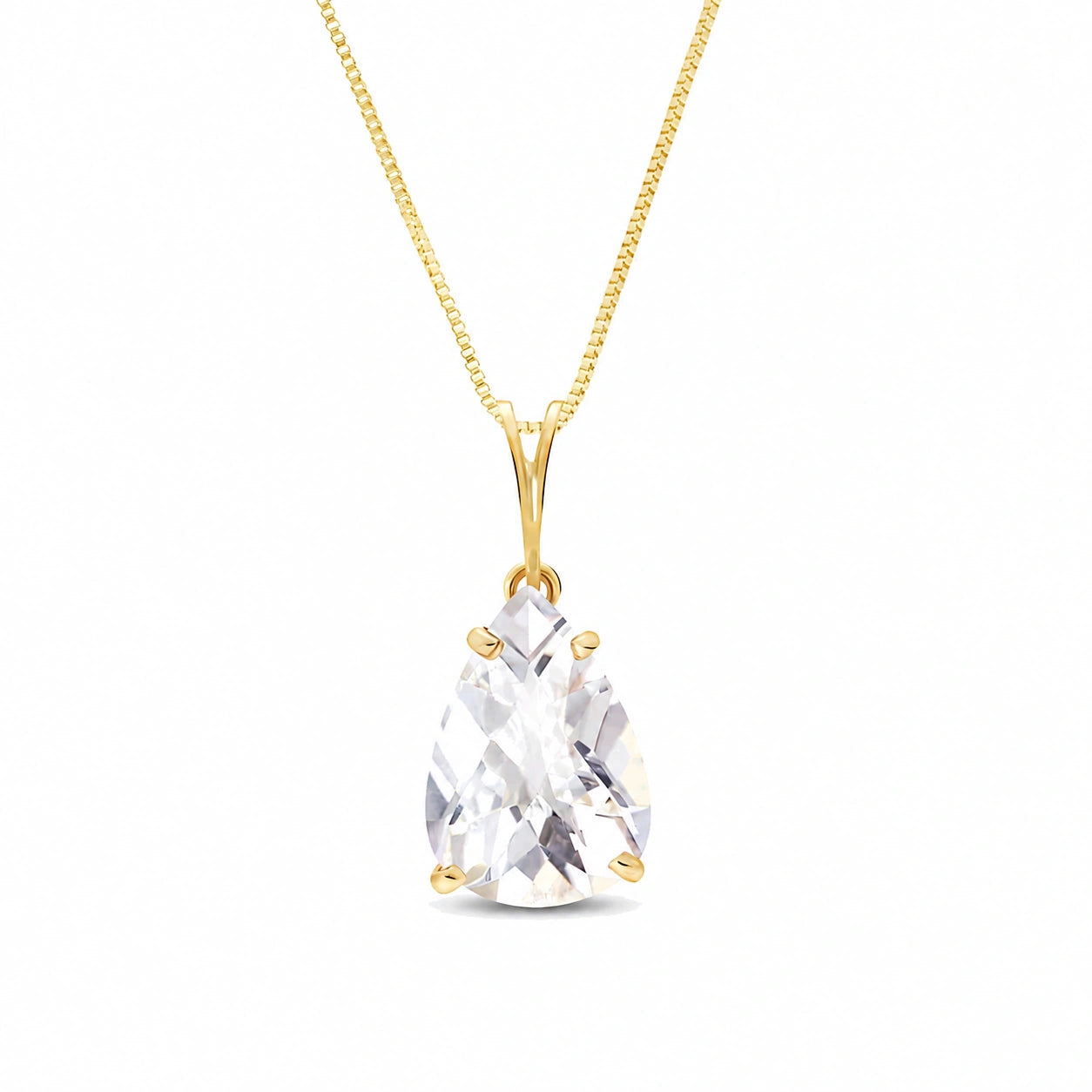 Yellow Gold White Topaz — Gentile