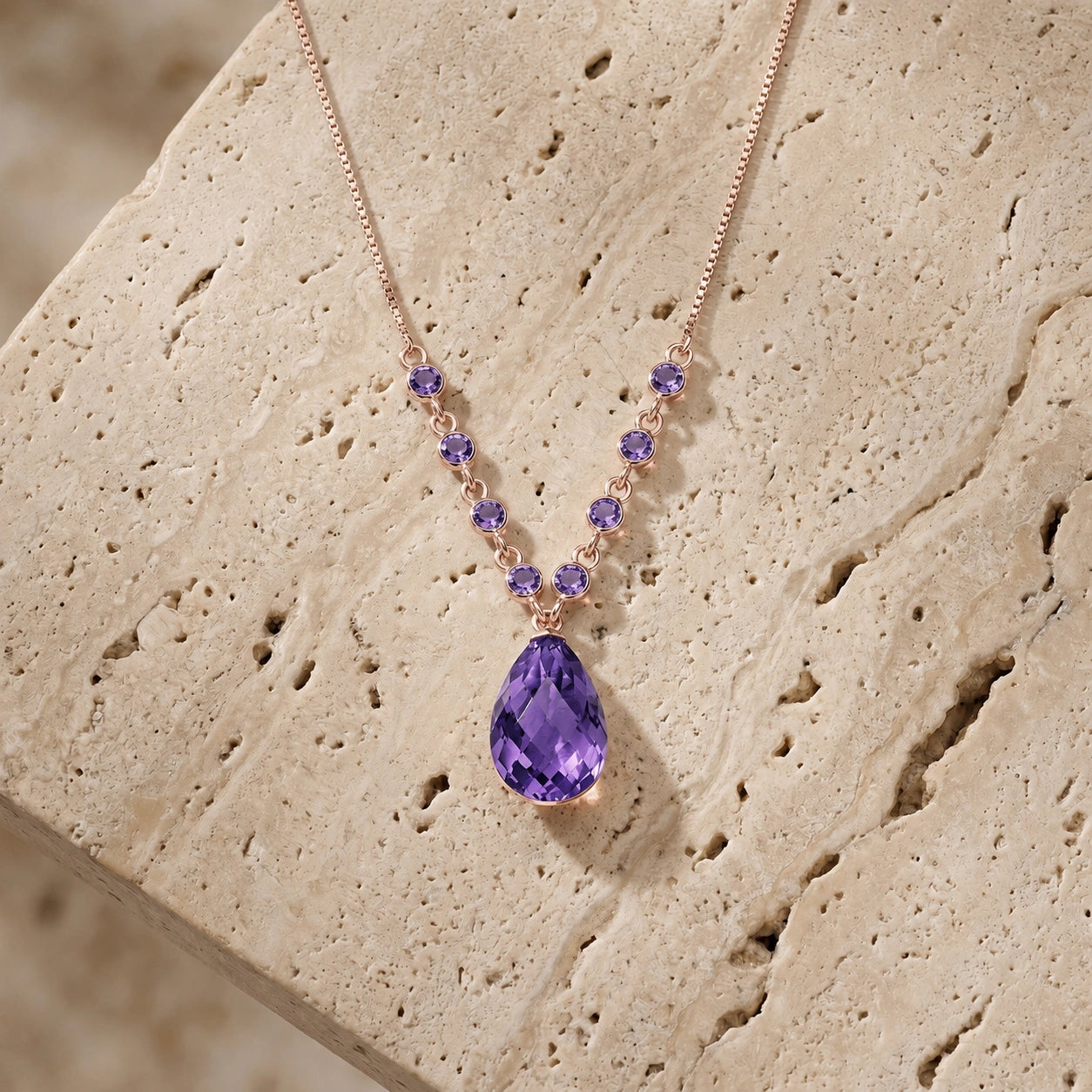Rose Gold Amethyst — Geraldina
