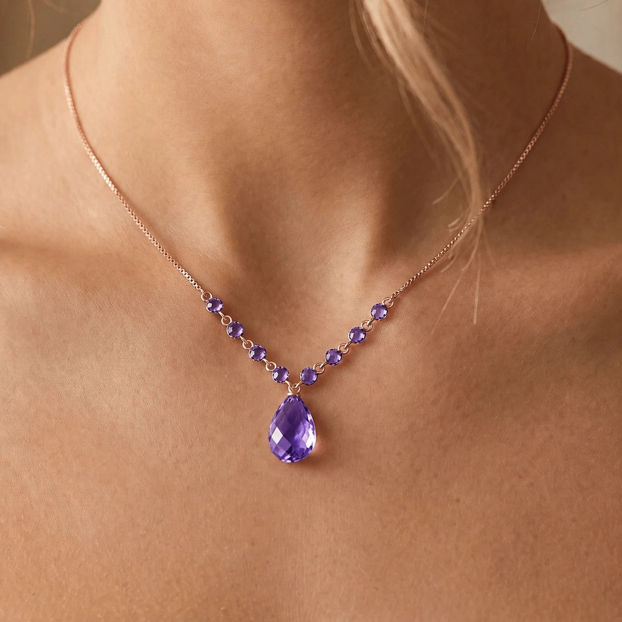 Rose Gold Amethyst — Geraldina
