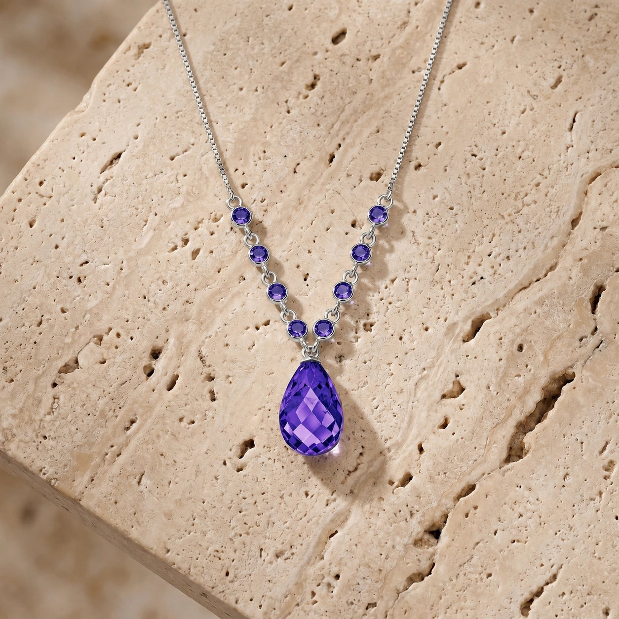 White Gold Amethyst — Geraldina