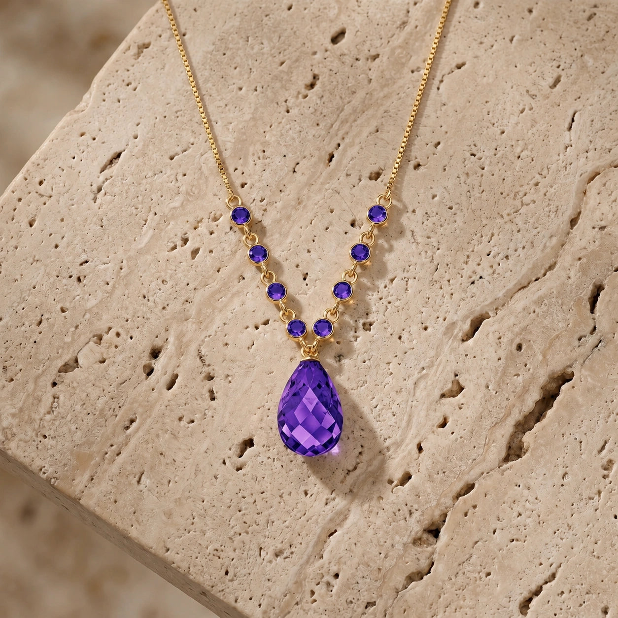 Yellow Gold Amethyst — Geraldina