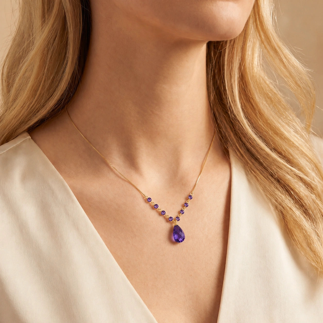 Yellow Gold Amethyst — Geraldina