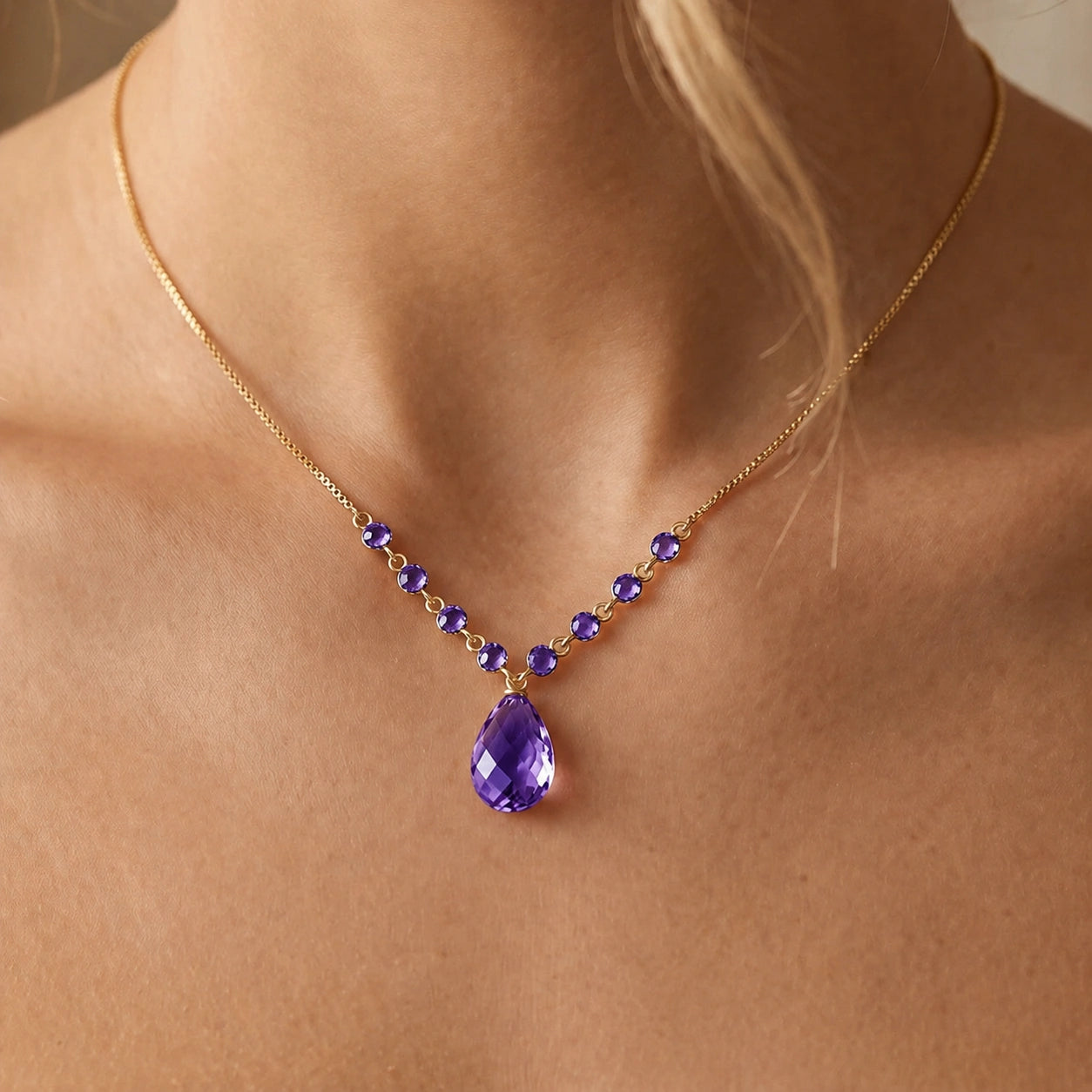 Yellow Gold Amethyst — Geraldina