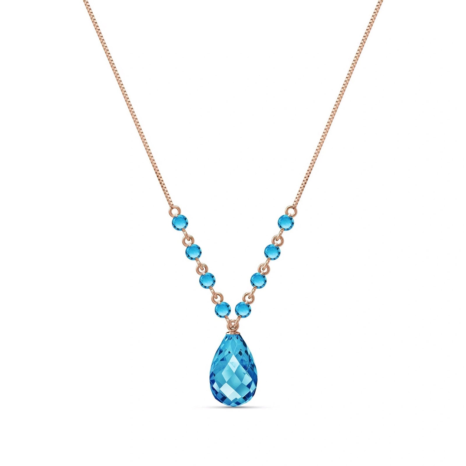Rose Gold Blue Topaz — Geraldina