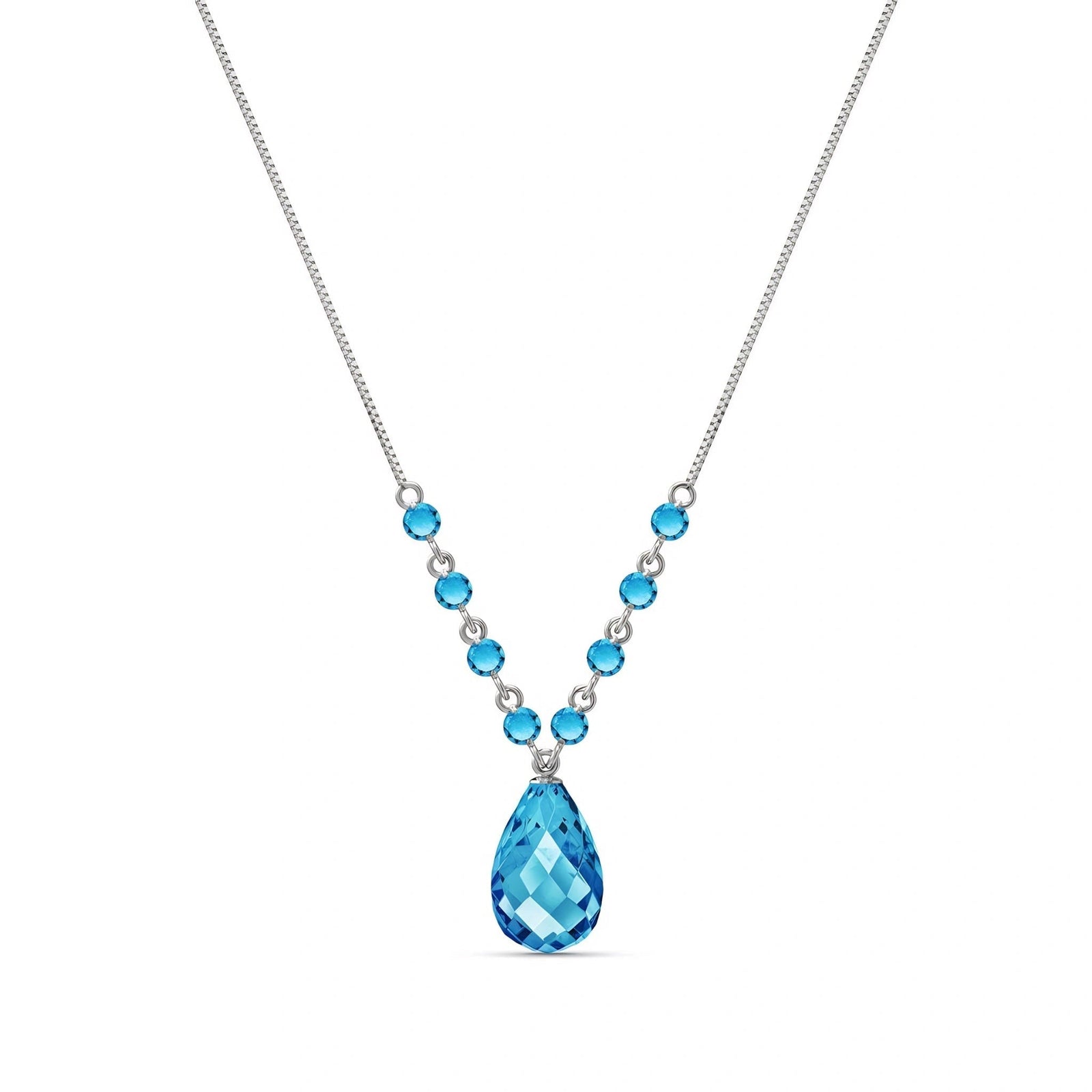 White Gold Blue Topaz — Geraldina