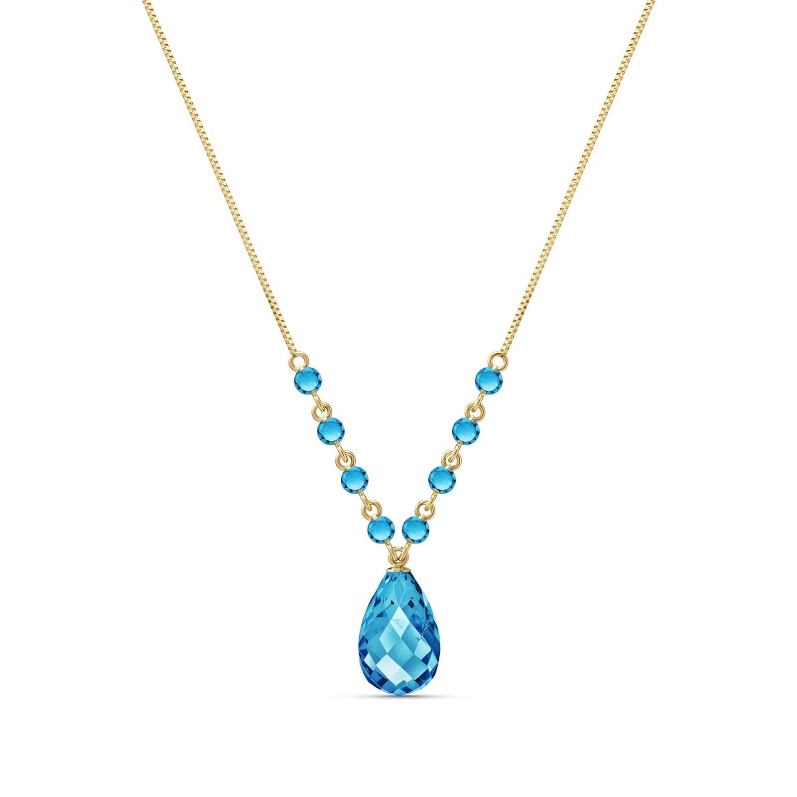 Yellow Gold Blue Topaz — Geraldina