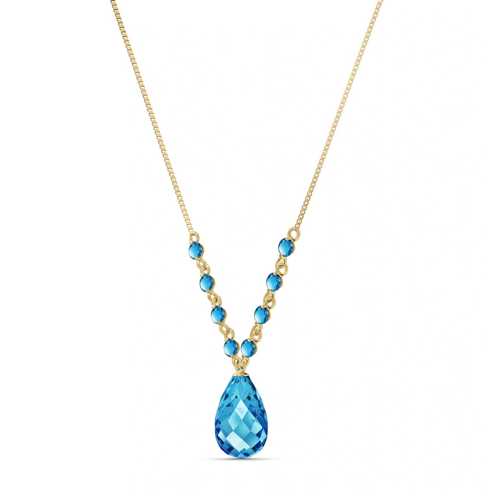 Yellow Gold Blue Topaz — Geraldina