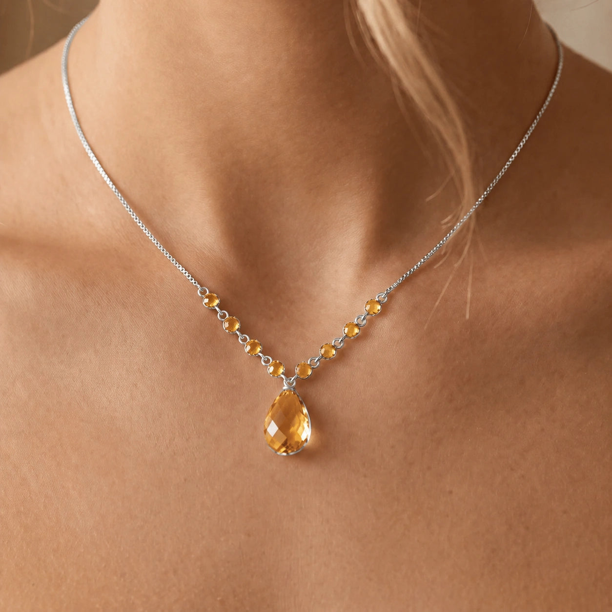 White Gold Citrine — Geraldina