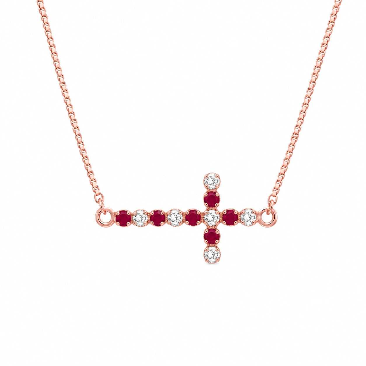Rose Gold Ruby & Diamond — Gigliola
