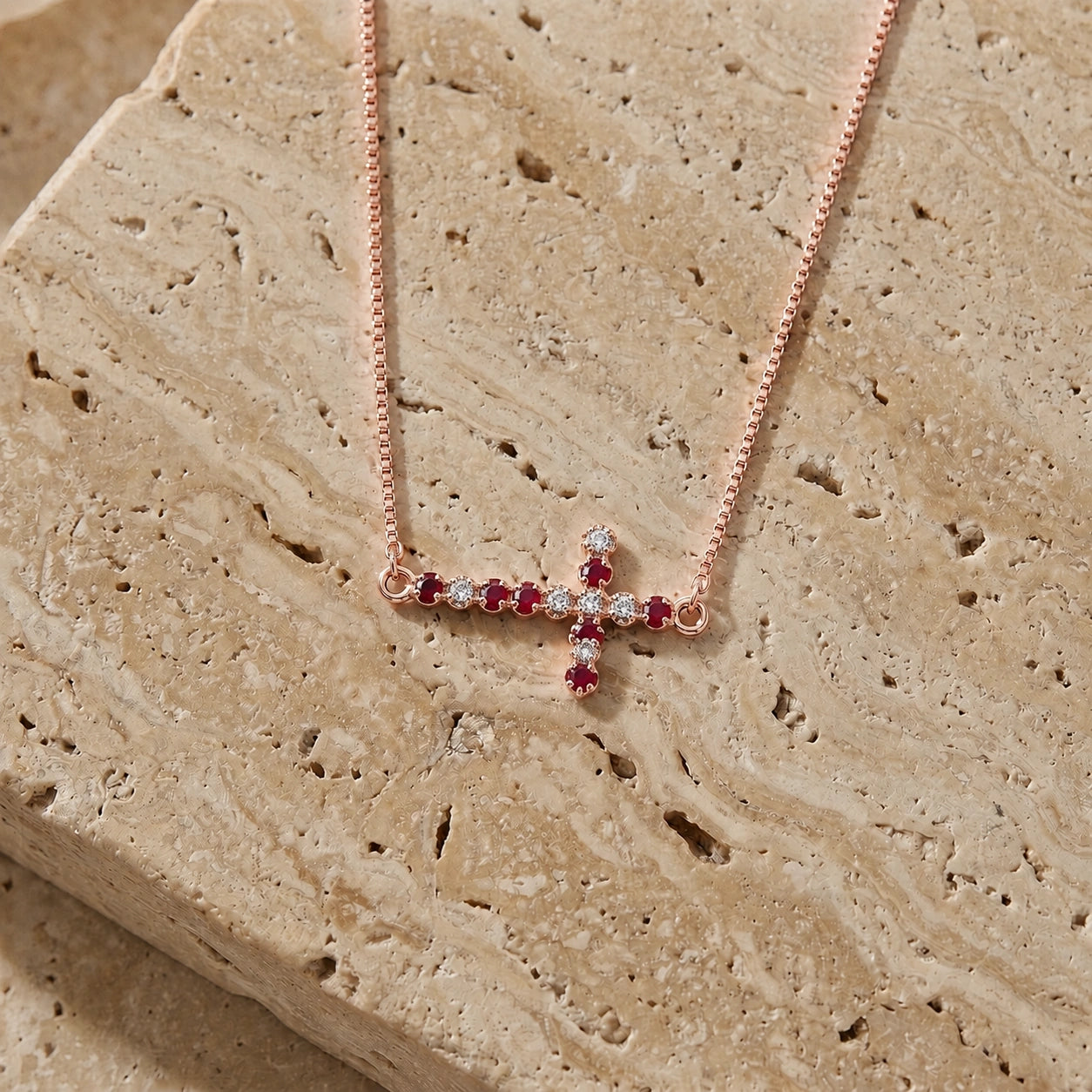 Rose Gold Ruby & Diamond — Gigliola