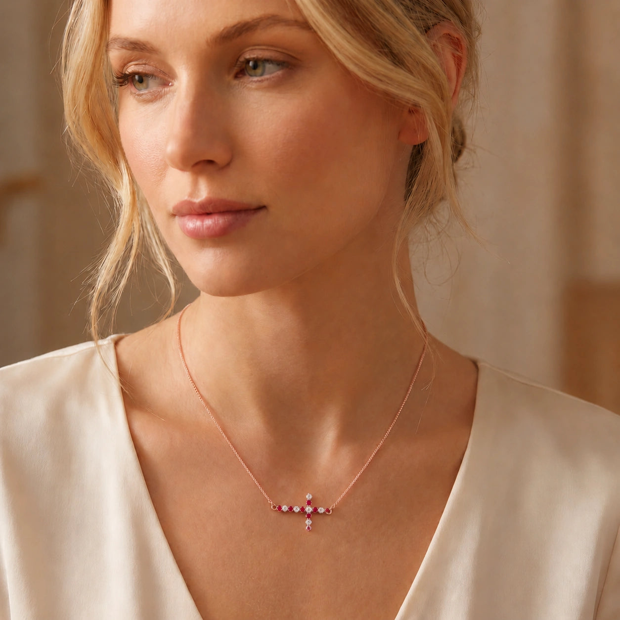 Rose Gold Ruby & Diamond — Gigliola